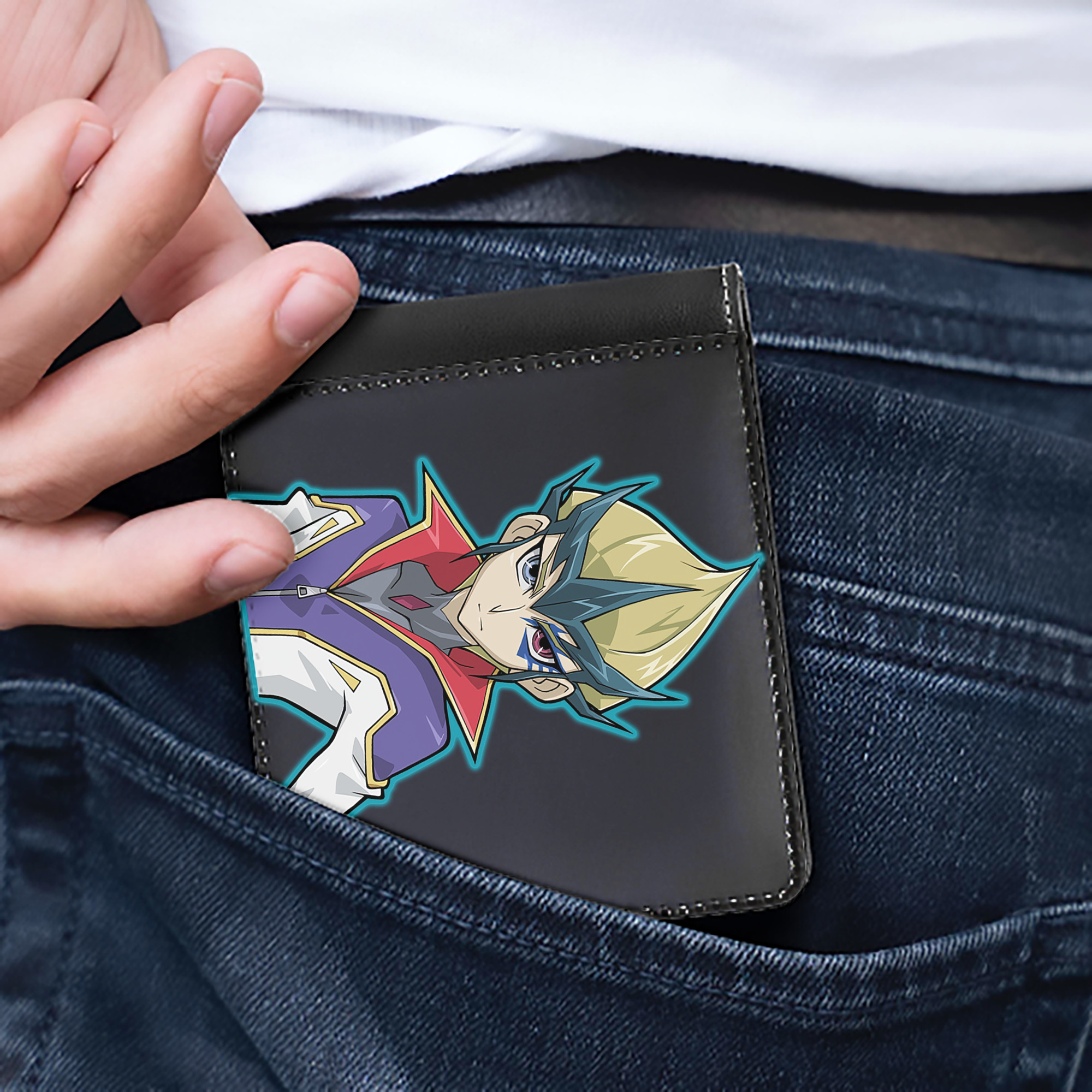 （画像用） 遊☆戯☆王 Yu-Gi-Oh! 二つ折り革財布