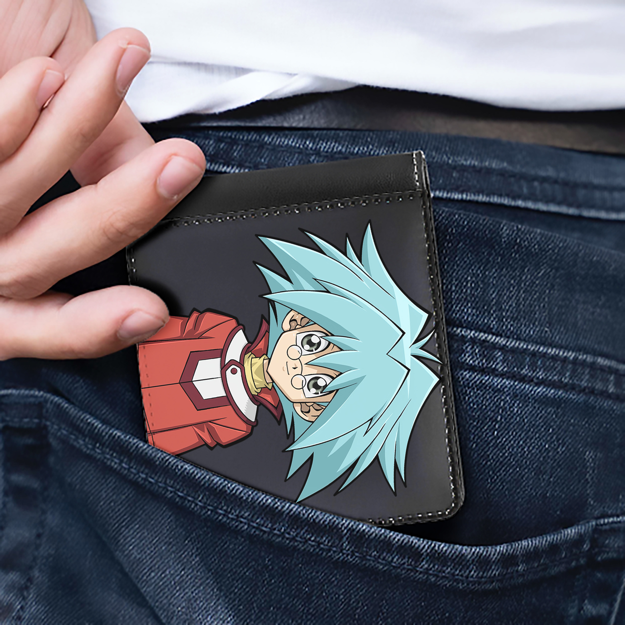 （画像用） 遊☆戯☆王 Yu-Gi-Oh! 二つ折り革財布