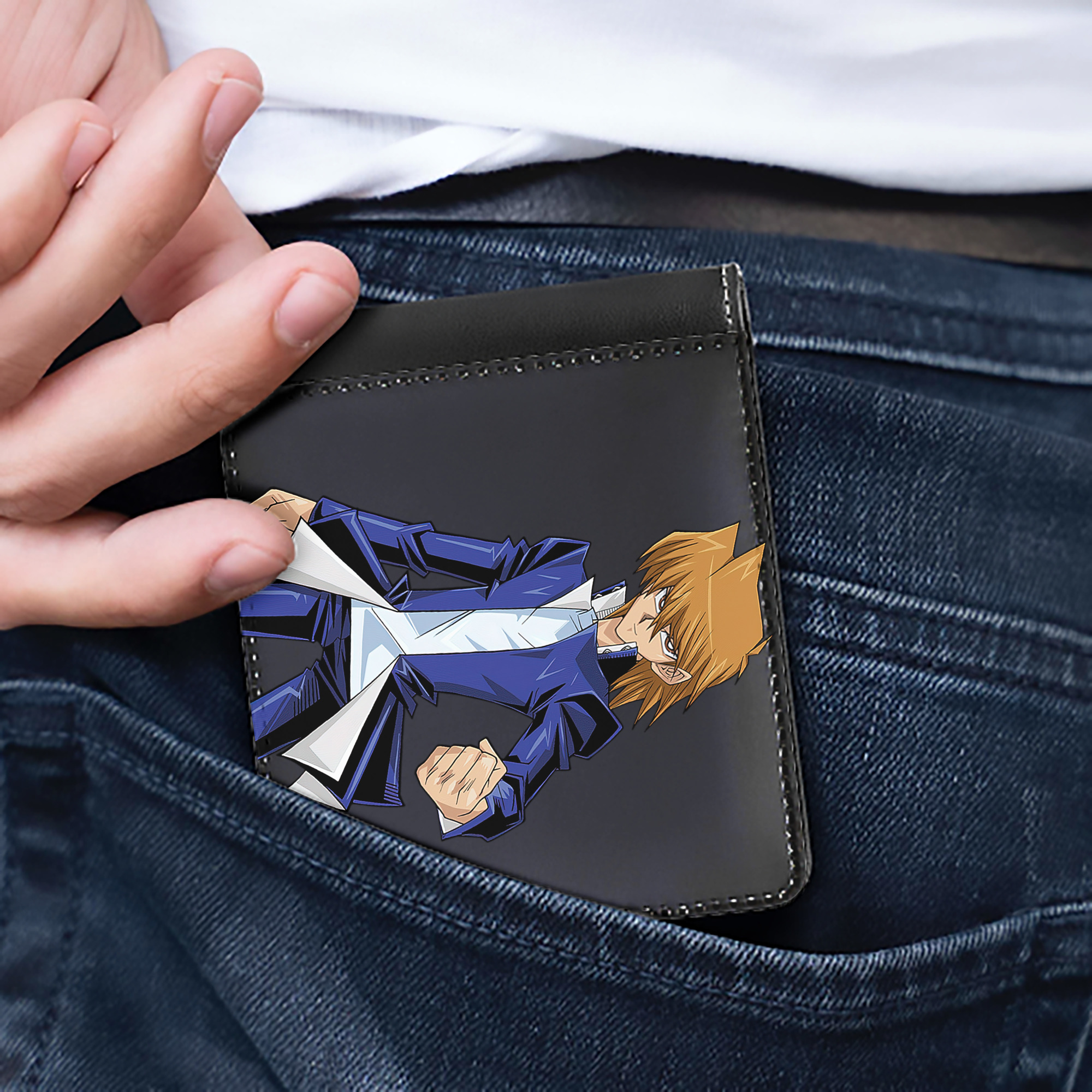 （画像用） 遊☆戯☆王 Yu-Gi-Oh! 二つ折り革財布