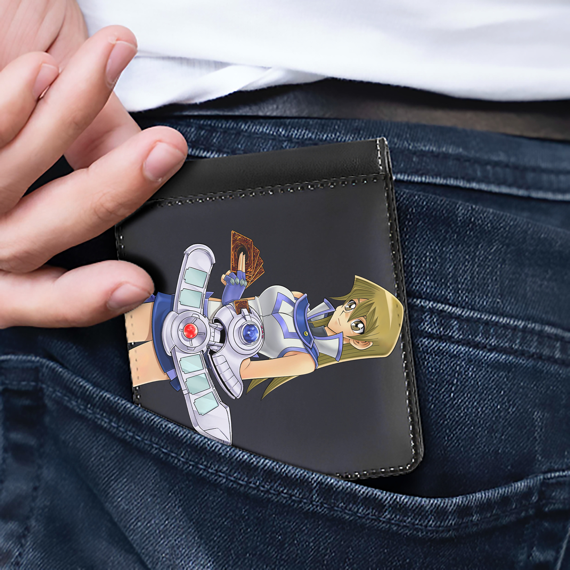（画像用） 遊☆戯☆王 Yu-Gi-Oh! 二つ折り革財布