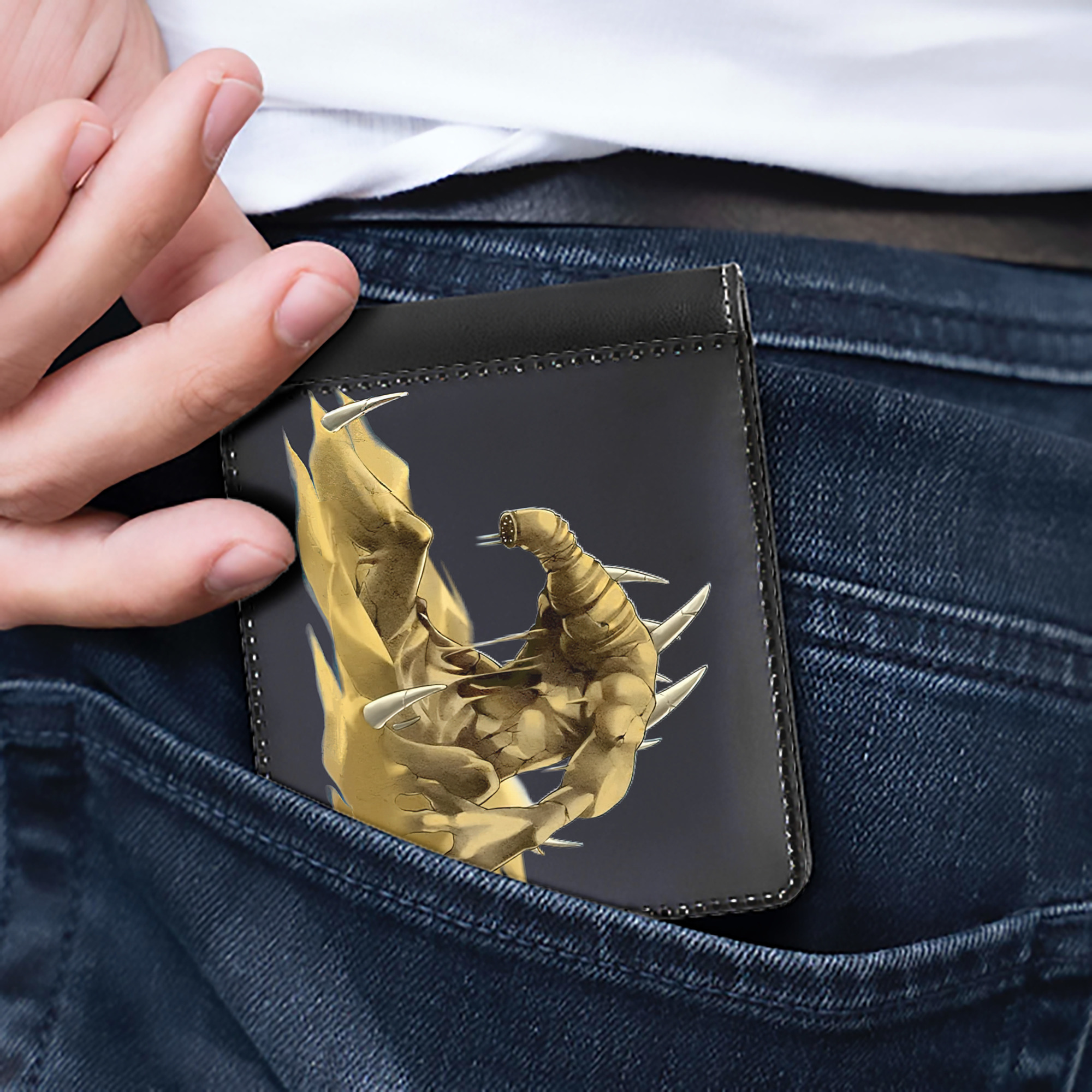 （画像用） 遊☆戯☆王 Yu-Gi-Oh! 二つ折り革財布