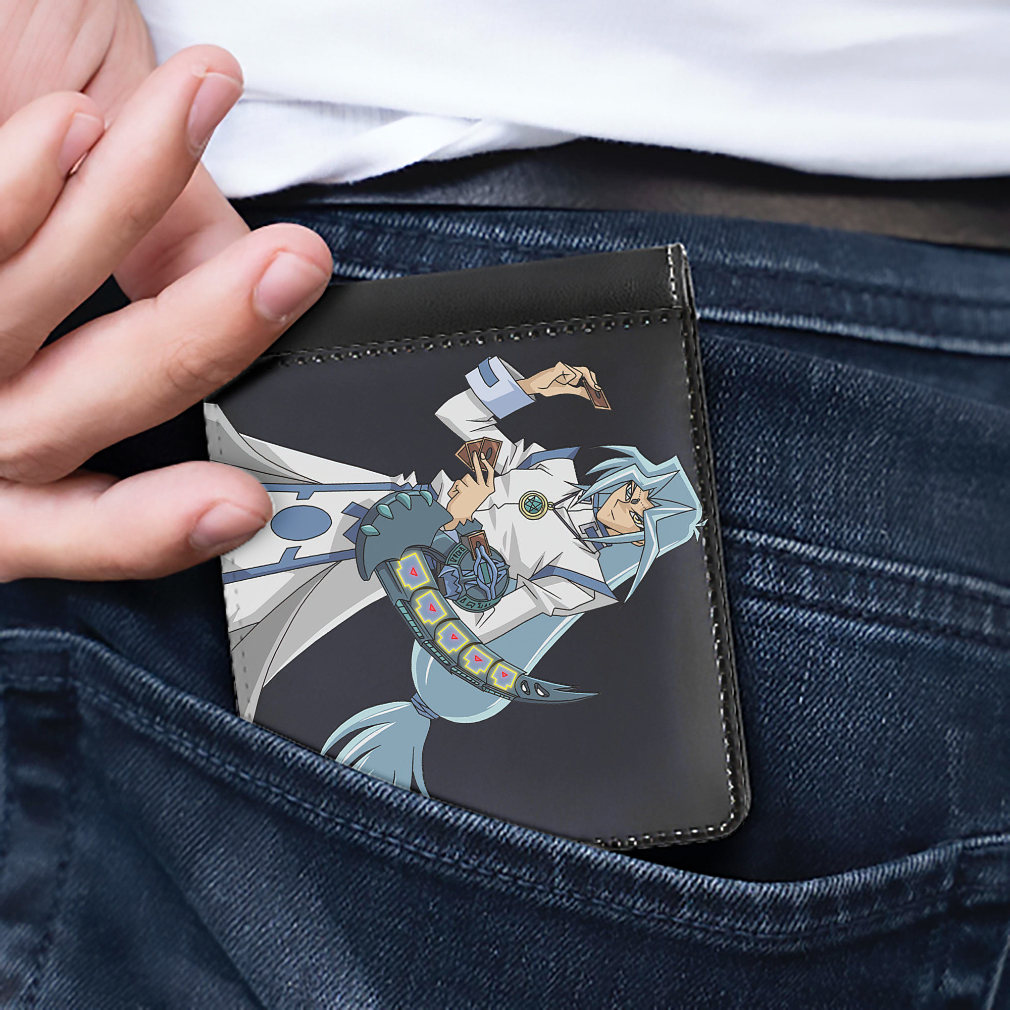 （画像用） 遊☆戯☆王 Yu-Gi-Oh! 二つ折り革財布