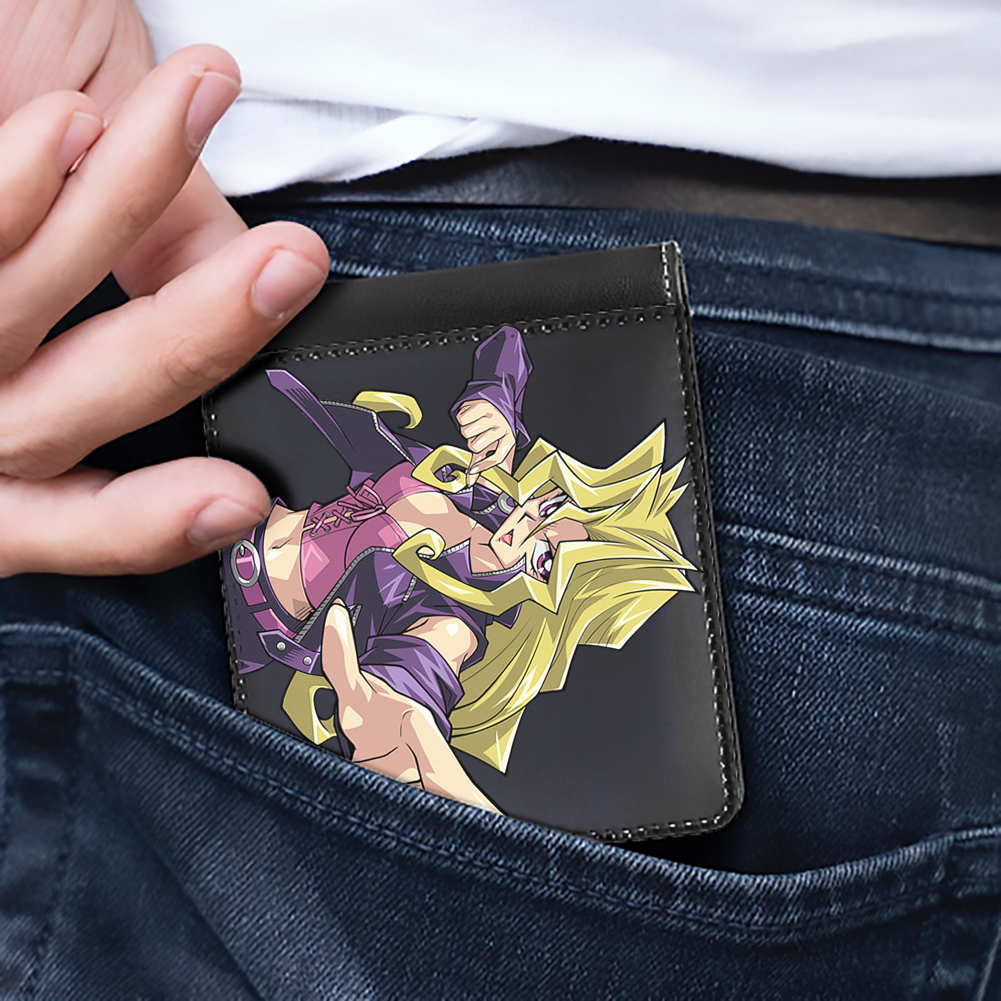 （画像用） 遊☆戯☆王 Yu-Gi-Oh! 二つ折り革財布