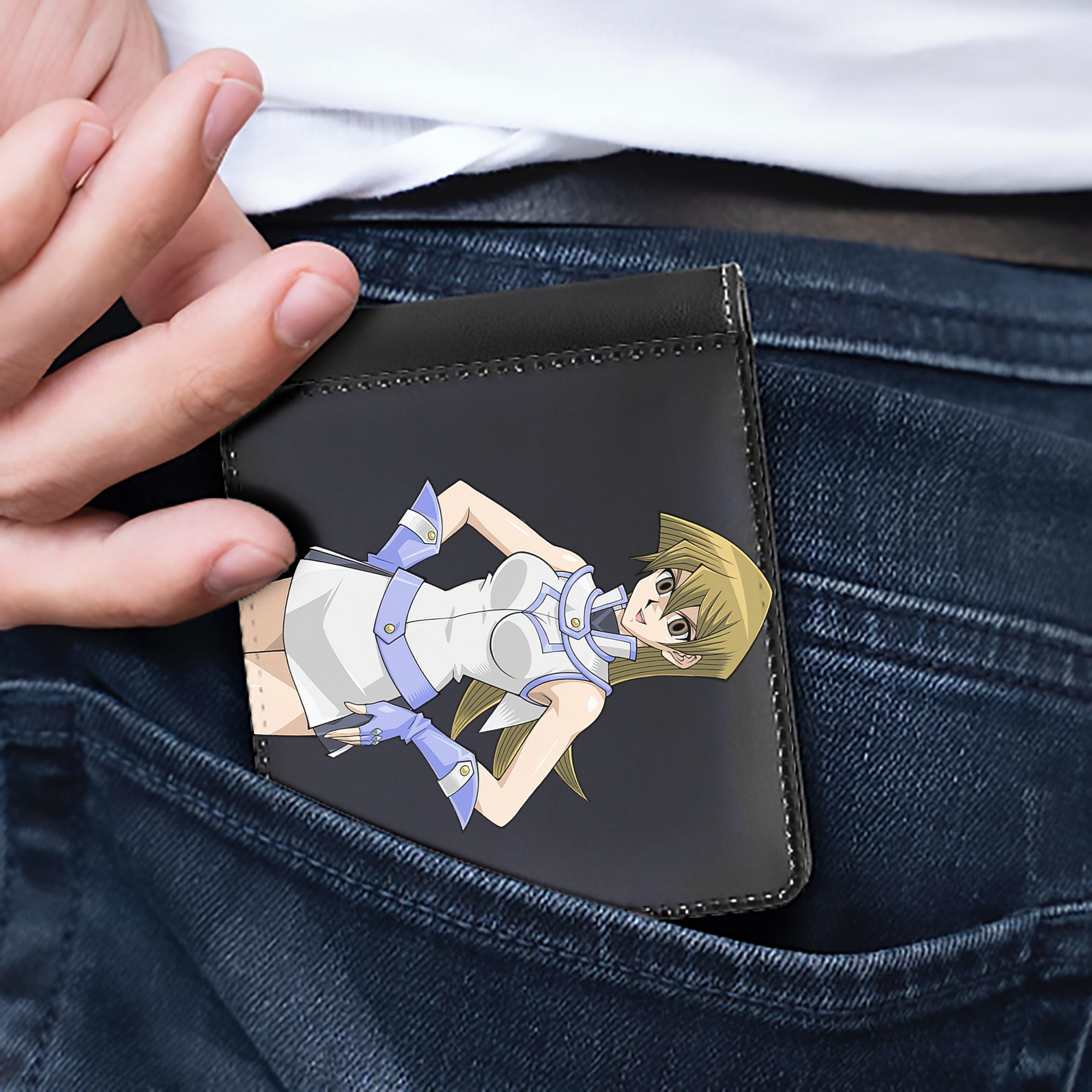 （画像用） 遊☆戯☆王 Yu-Gi-Oh! 二つ折り革財布