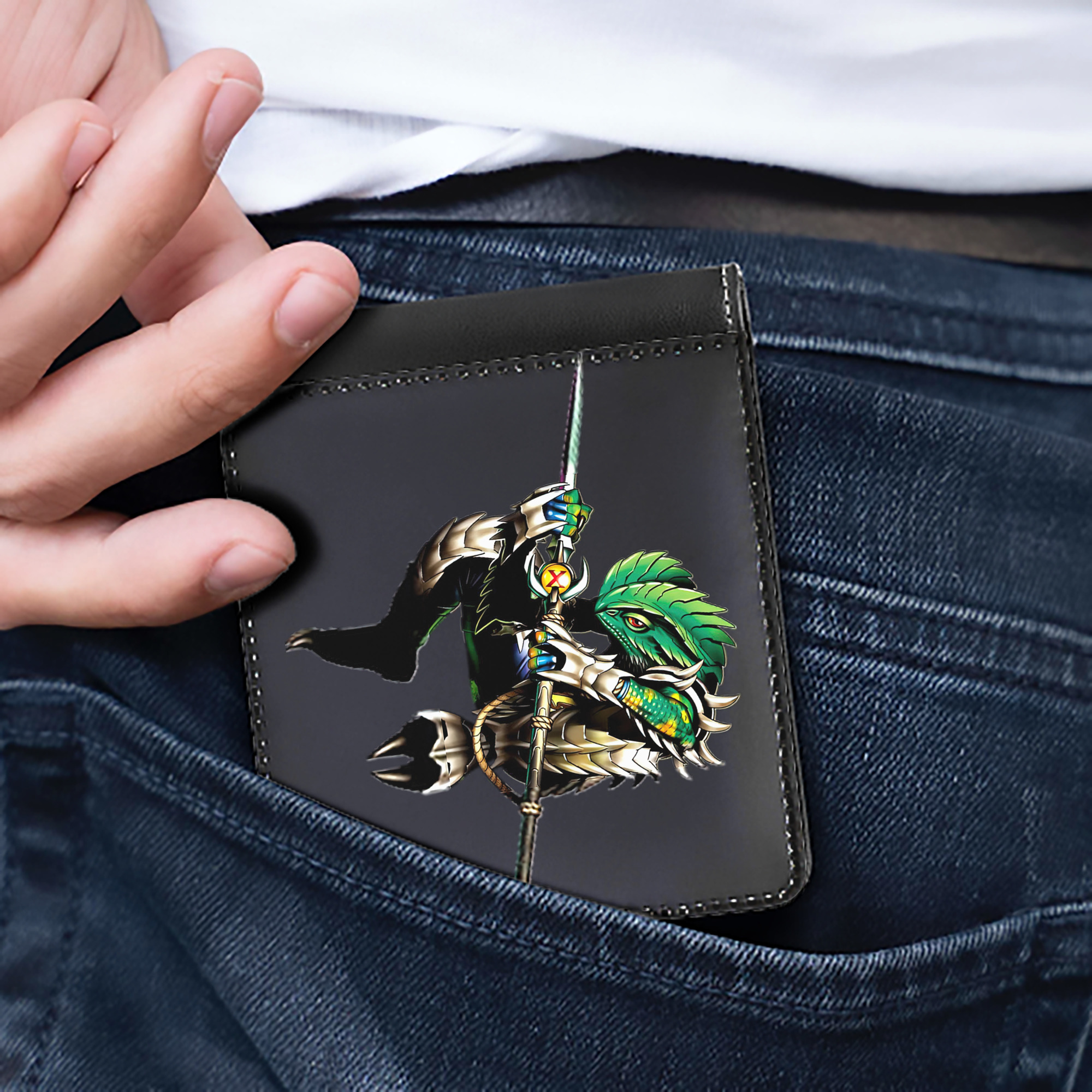 （画像用） 遊☆戯☆王 Yu-Gi-Oh! 二つ折り革財布
