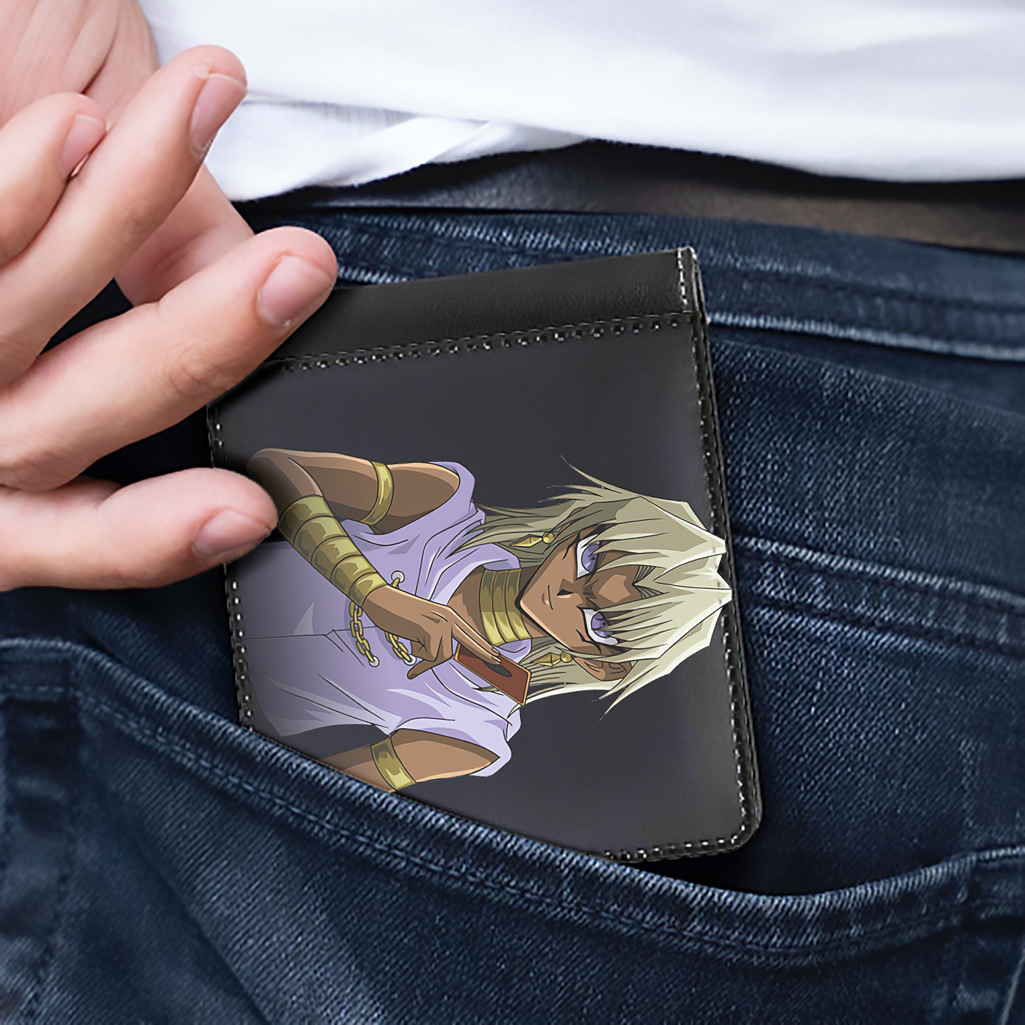 （画像用） 遊☆戯☆王 Yu-Gi-Oh! 二つ折り革財布