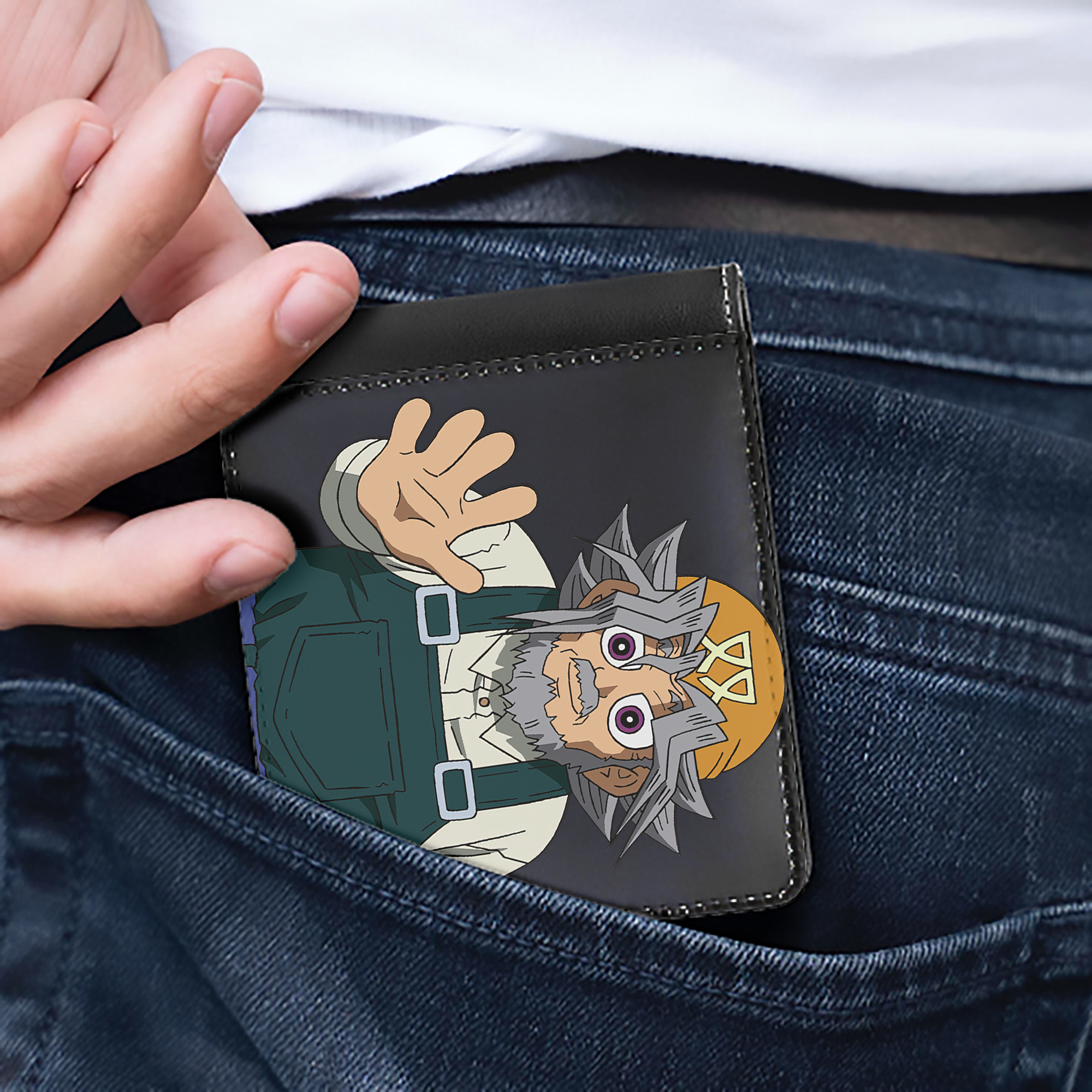 （画像用） 遊☆戯☆王 Yu-Gi-Oh! 二つ折り革財布