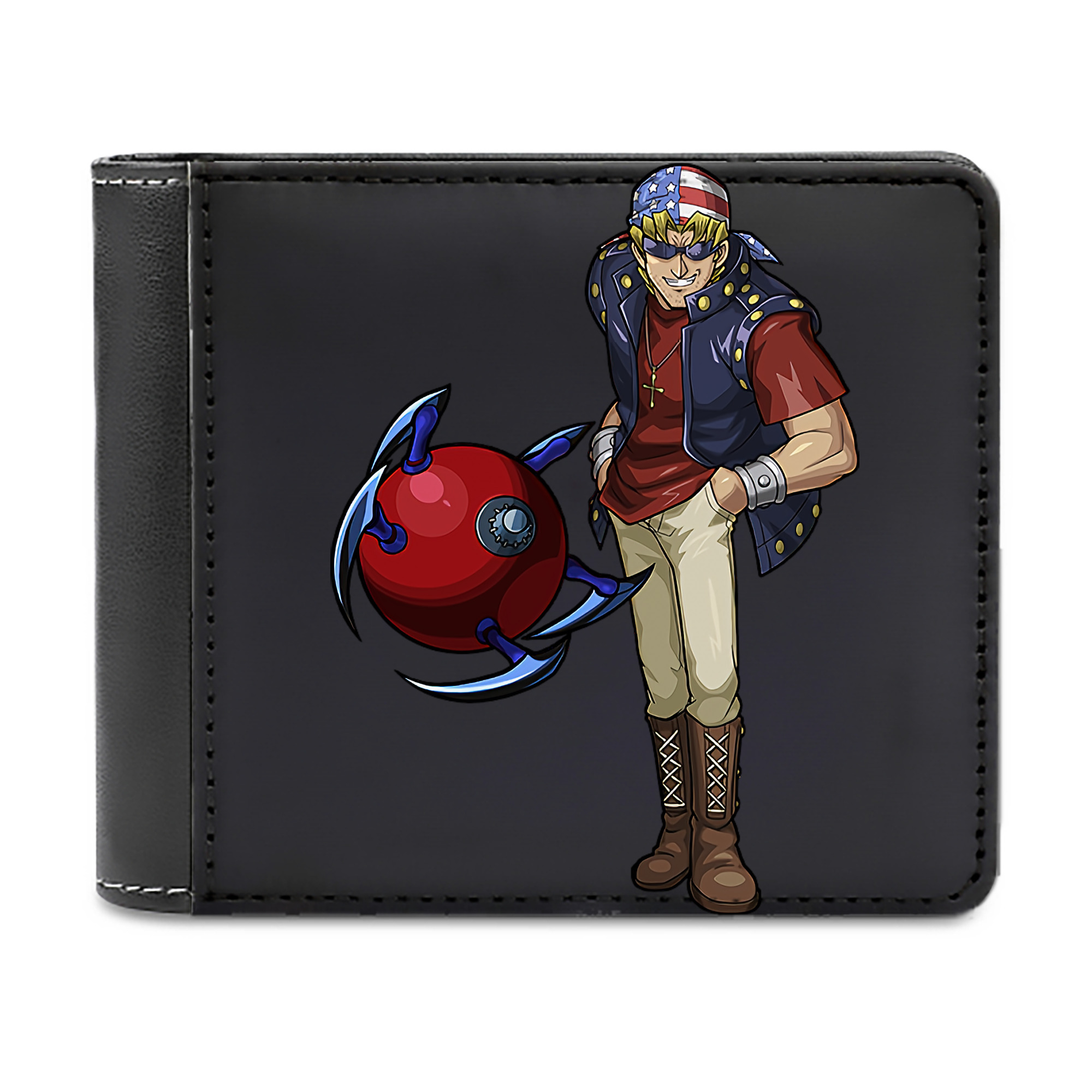 （画像用） 遊☆戯☆王 Yu-Gi-Oh! 二つ折り革財布