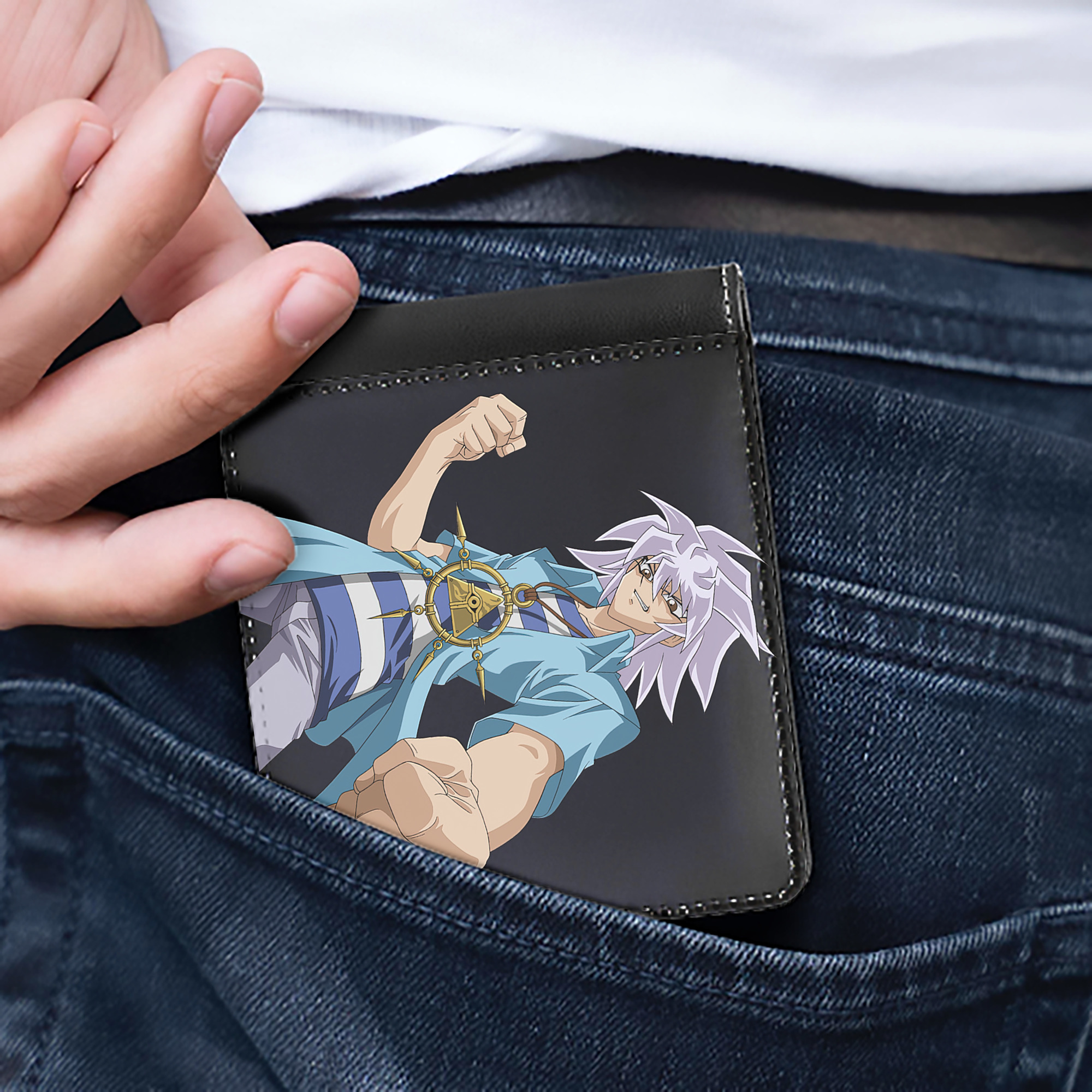 （画像用） 遊☆戯☆王 Yu-Gi-Oh! 二つ折り革財布
