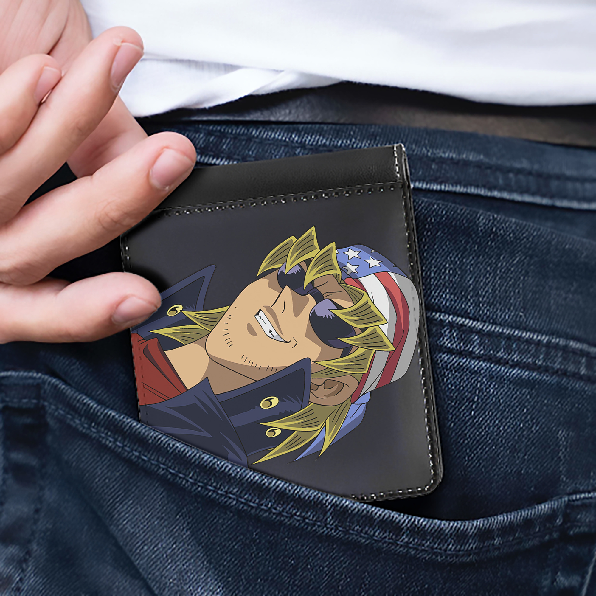 （画像用） 遊☆戯☆王 Yu-Gi-Oh! 二つ折り革財布