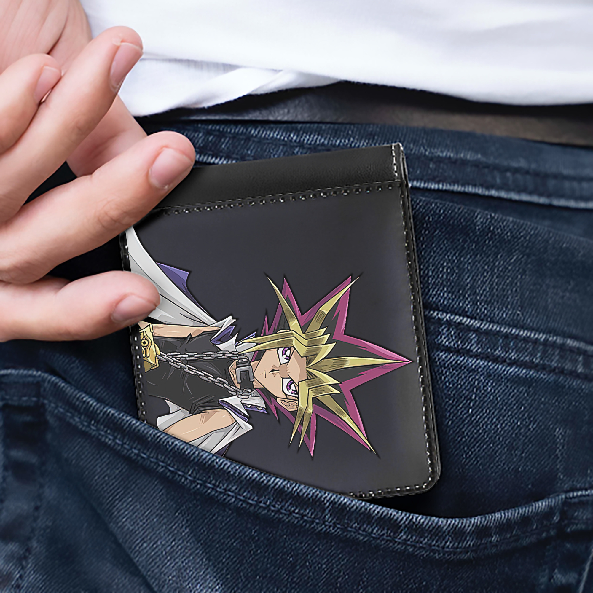 （画像用） 遊☆戯☆王 Yu-Gi-Oh! 二つ折り革財布