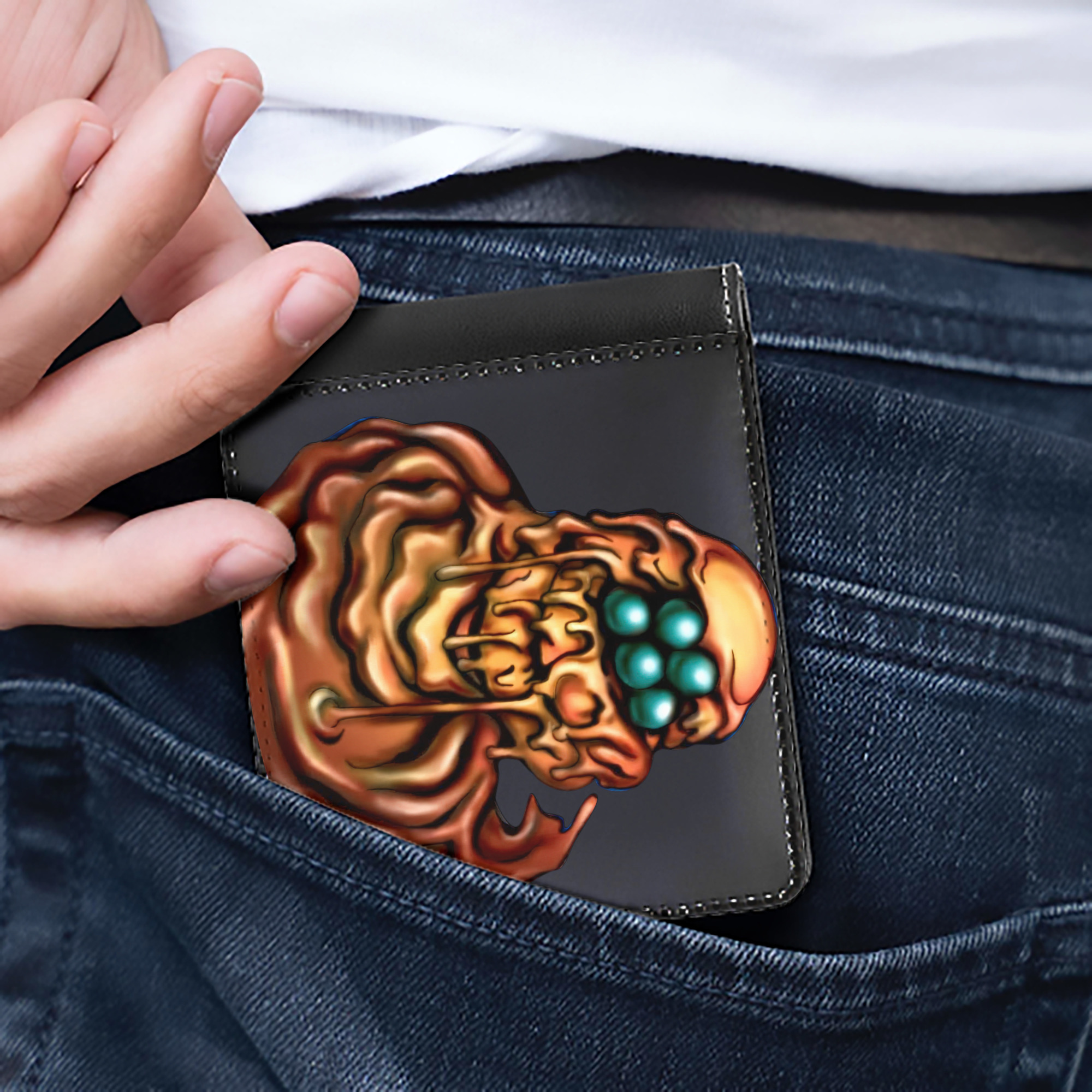 （画像用） 遊☆戯☆王 Yu-Gi-Oh! 二つ折り革財布
