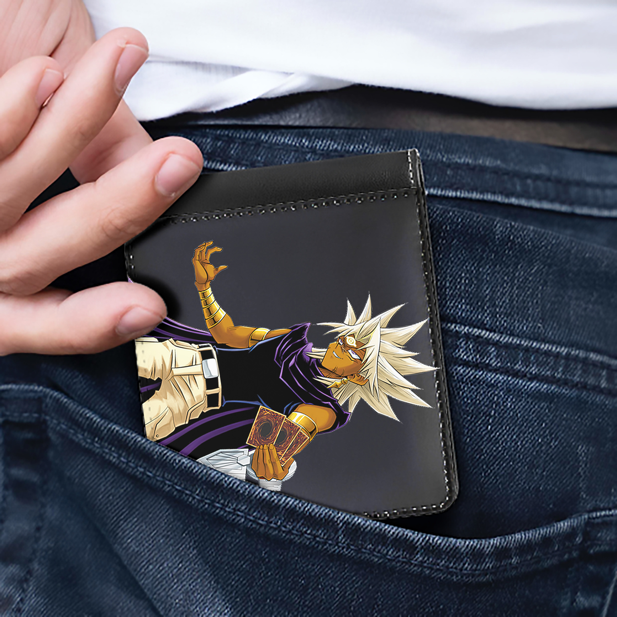 （画像用） 遊☆戯☆王 Yu-Gi-Oh! 二つ折り革財布