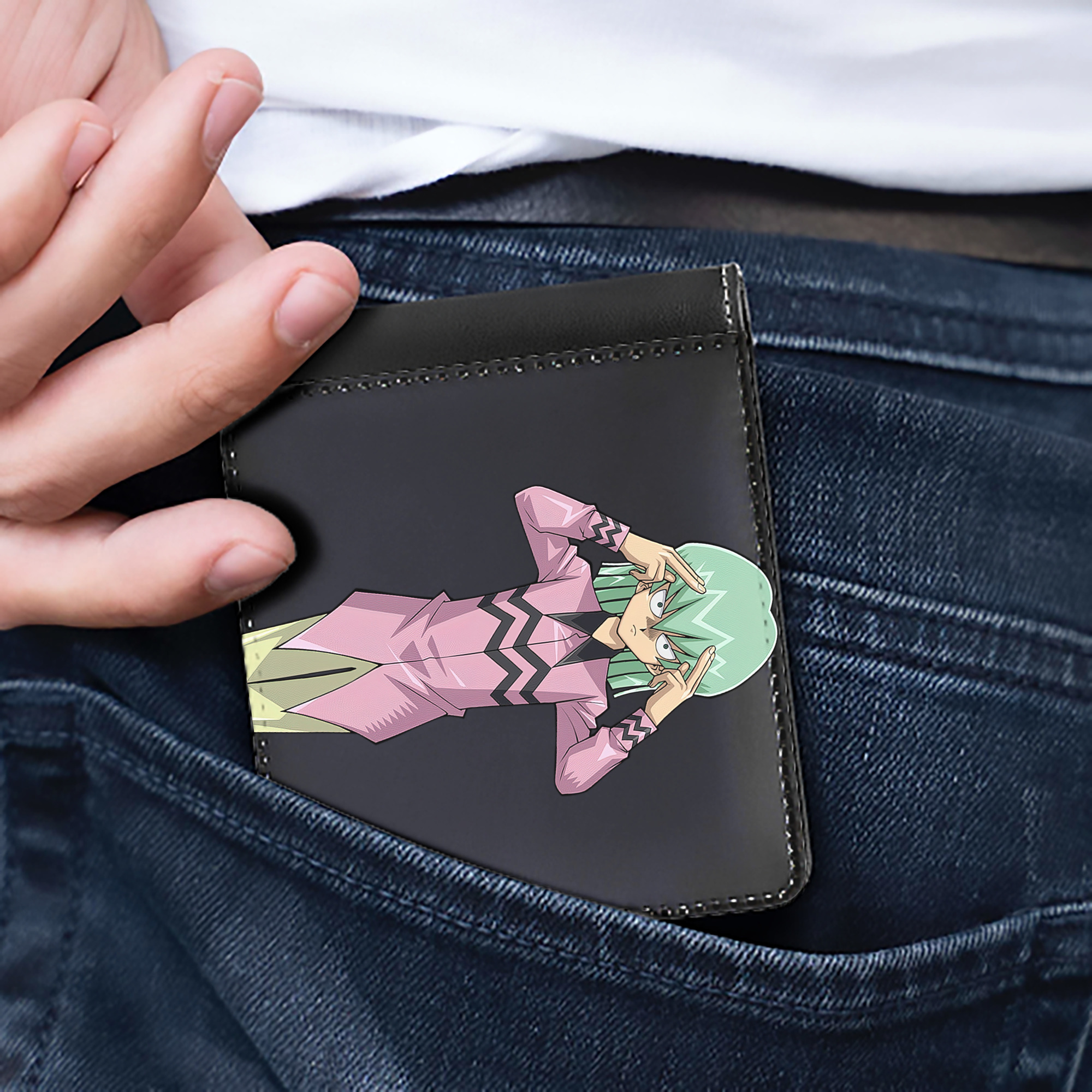 （画像用） 遊☆戯☆王 Yu-Gi-Oh! 二つ折り革財布