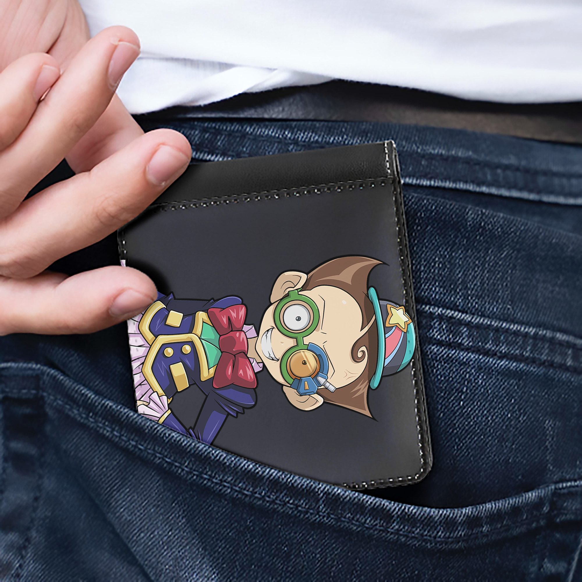（画像用） 遊☆戯☆王 Yu-Gi-Oh! 二つ折り革財布