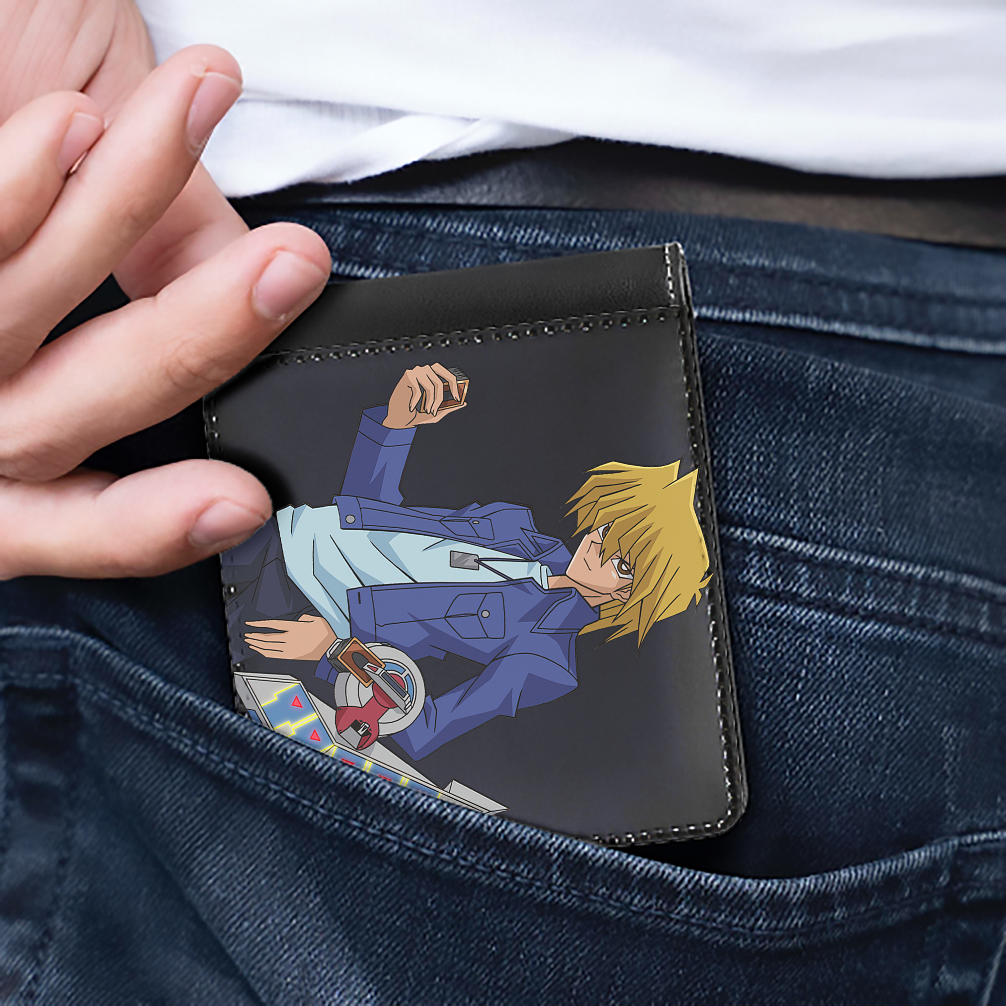 （画像用） 遊☆戯☆王 Yu-Gi-Oh! 二つ折り革財布