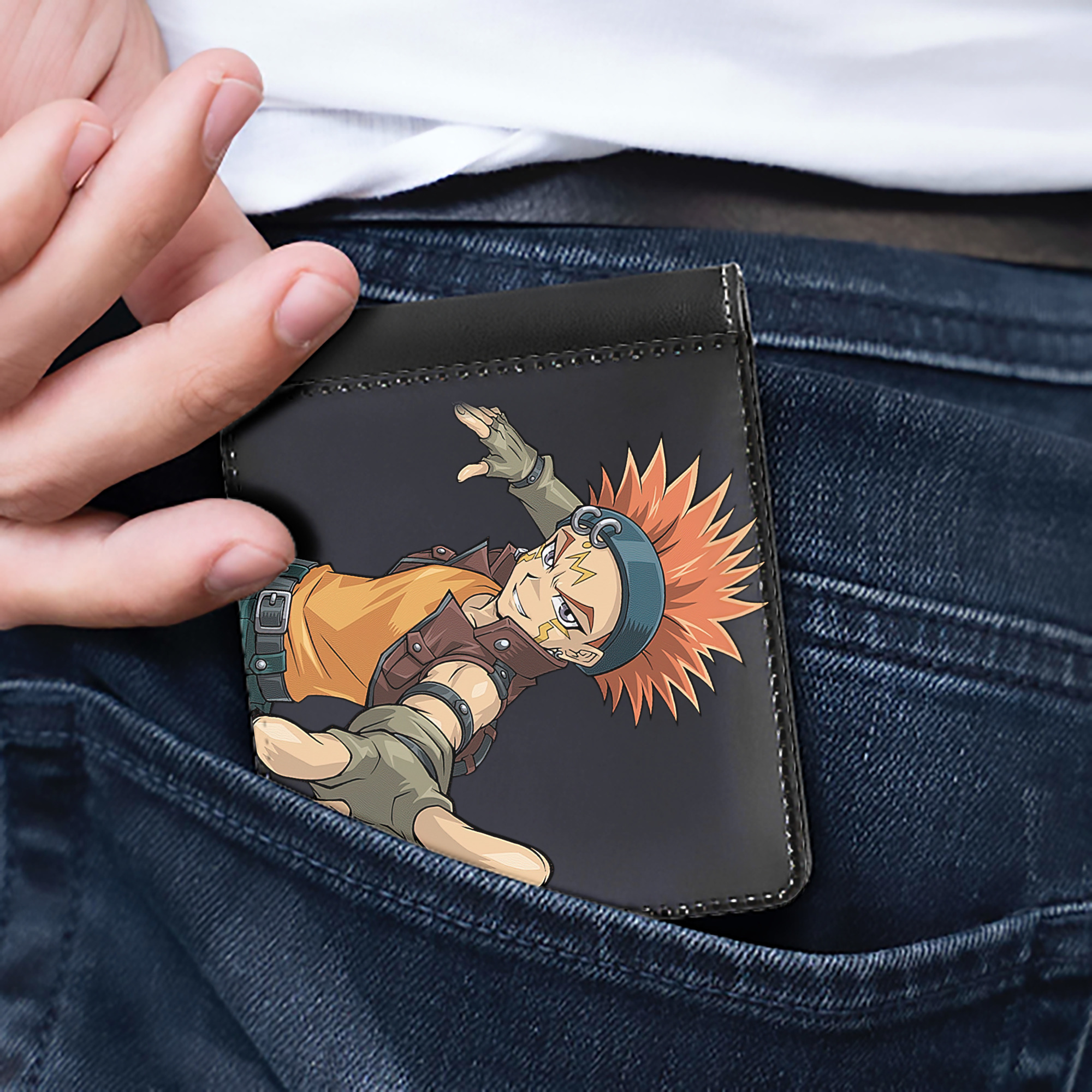 （画像用） 遊☆戯☆王 Yu-Gi-Oh! 二つ折り革財布
