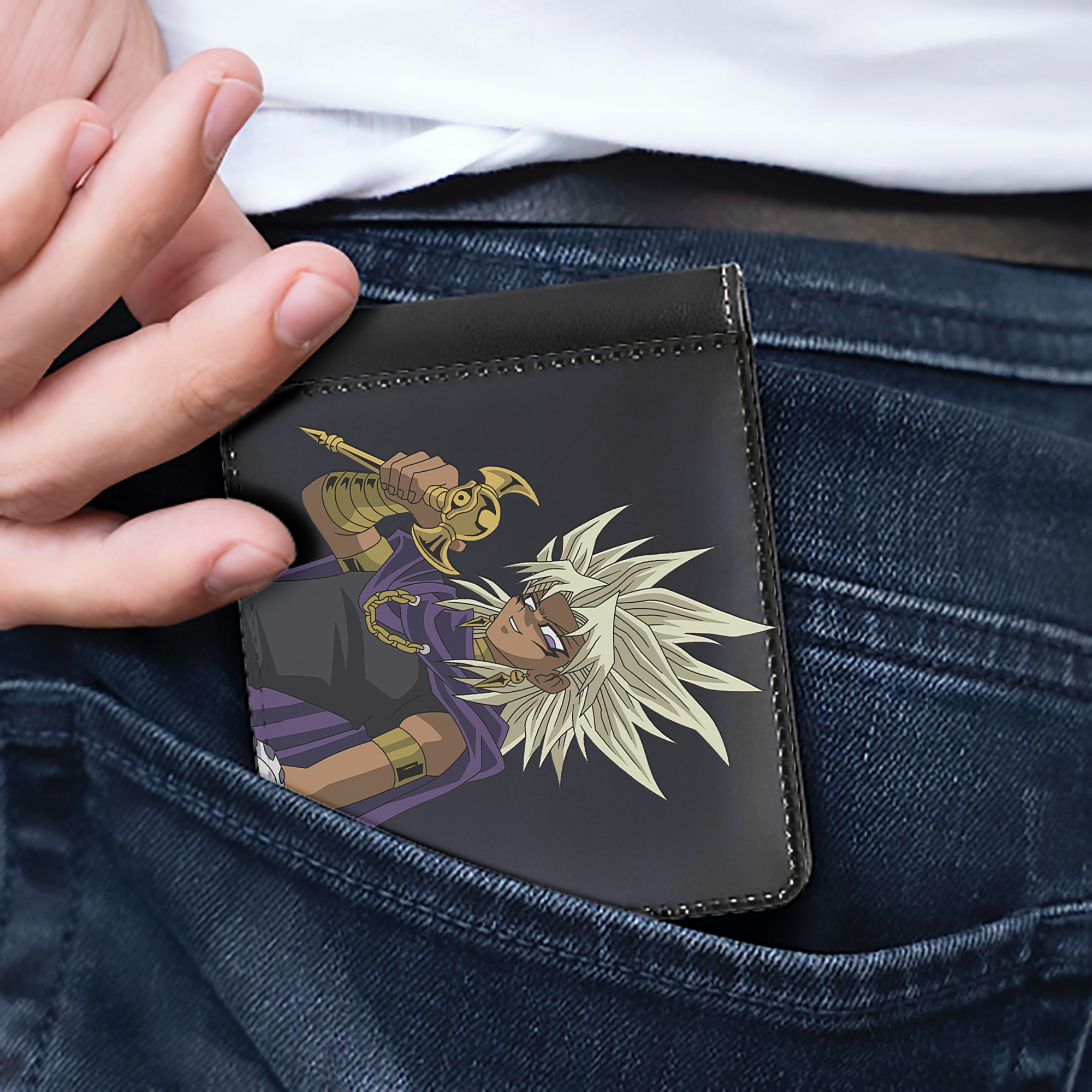 （画像用） 遊☆戯☆王 Yu-Gi-Oh! 二つ折り革財布