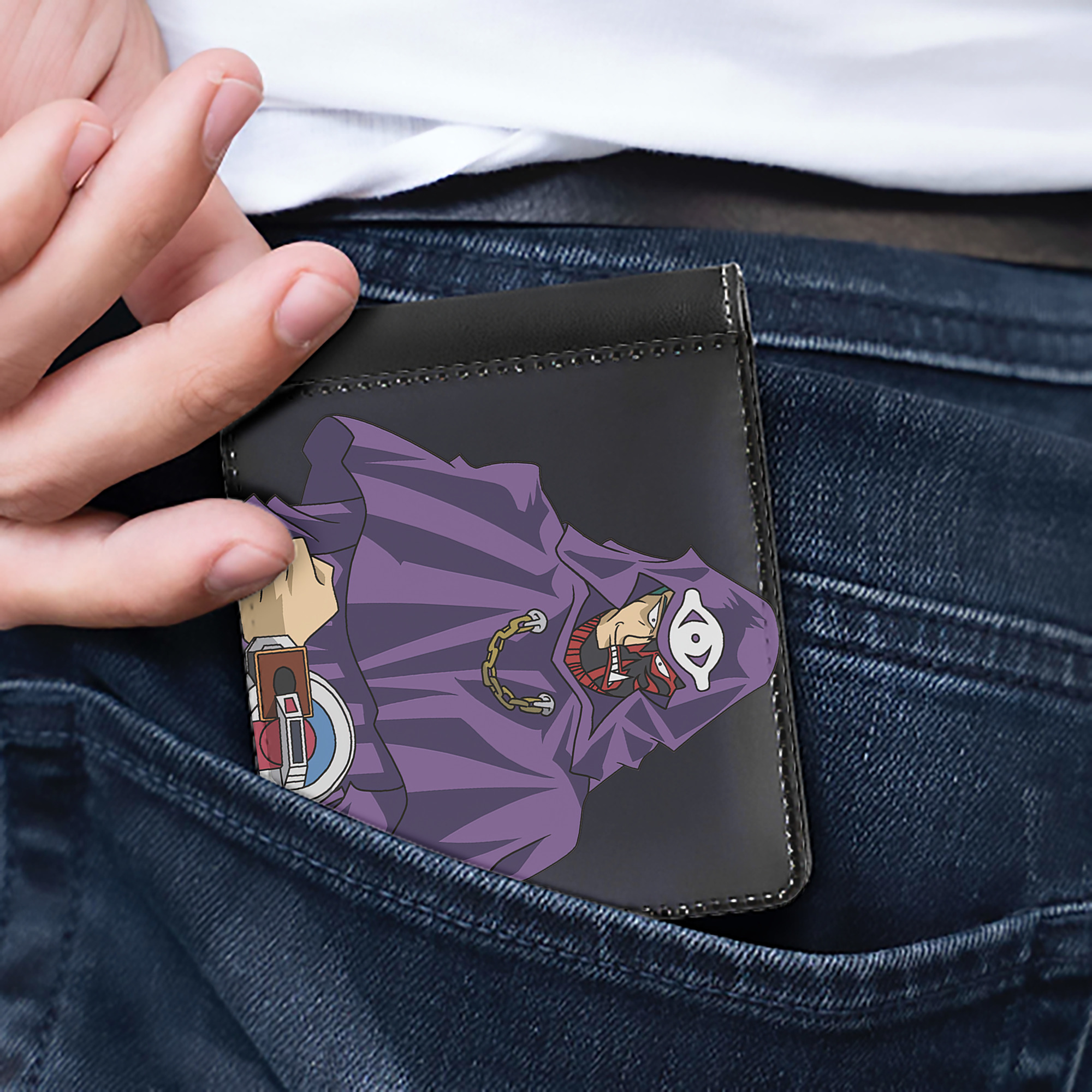 （画像用） 遊☆戯☆王 Yu-Gi-Oh! 二つ折り革財布