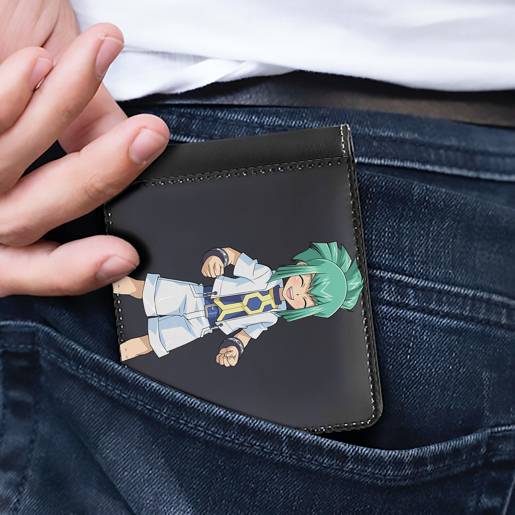 （画像用） 遊☆戯☆王 Yu-Gi-Oh! 二つ折り革財布