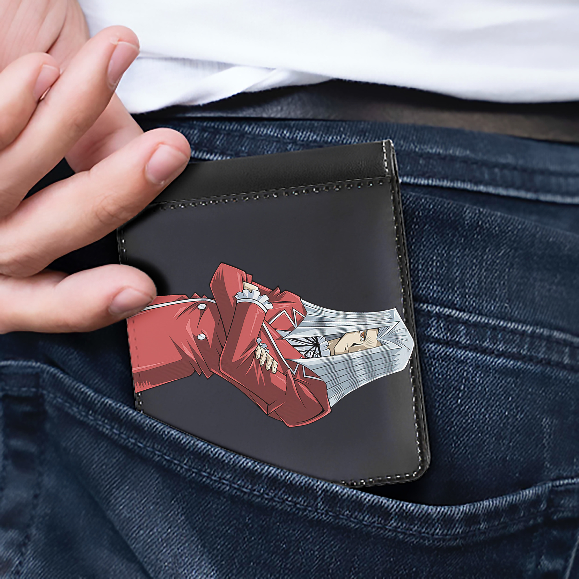 （画像用） 遊☆戯☆王 Yu-Gi-Oh! 二つ折り革財布