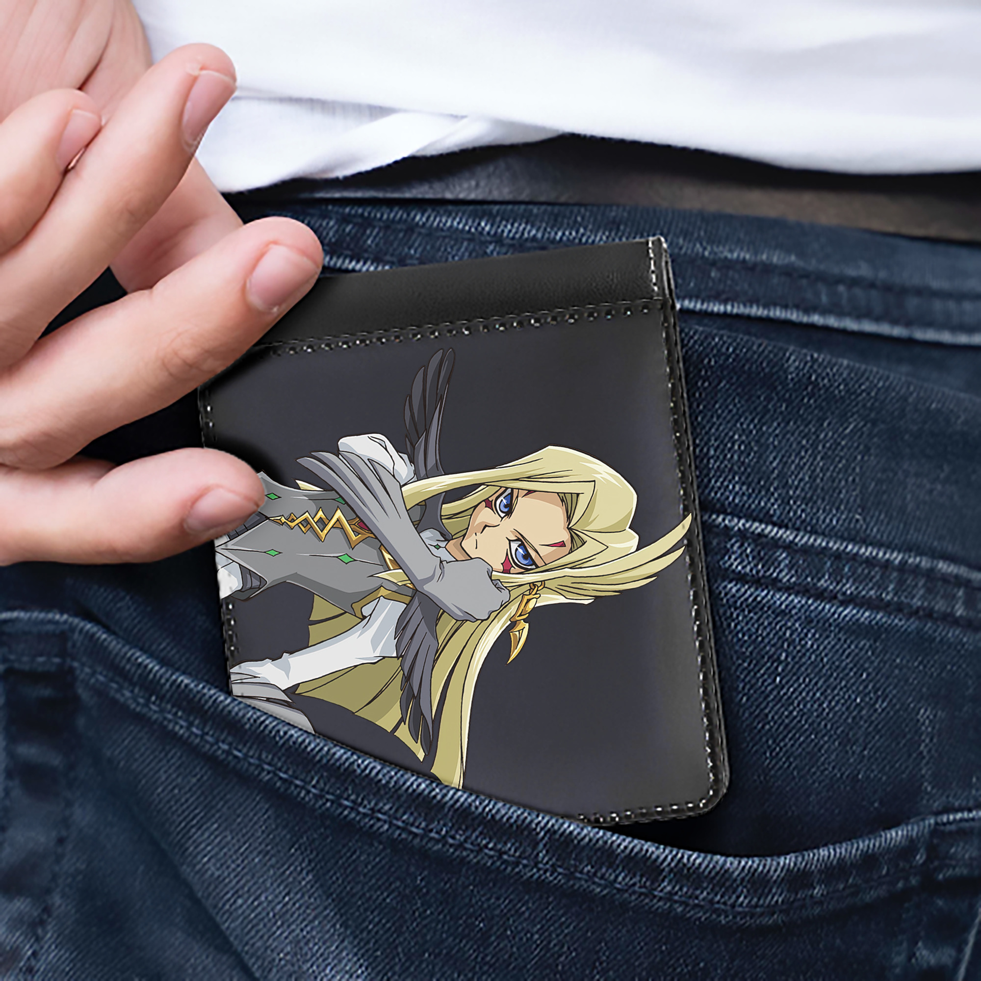 （画像用） 遊☆戯☆王 Yu-Gi-Oh! 二つ折り革財布