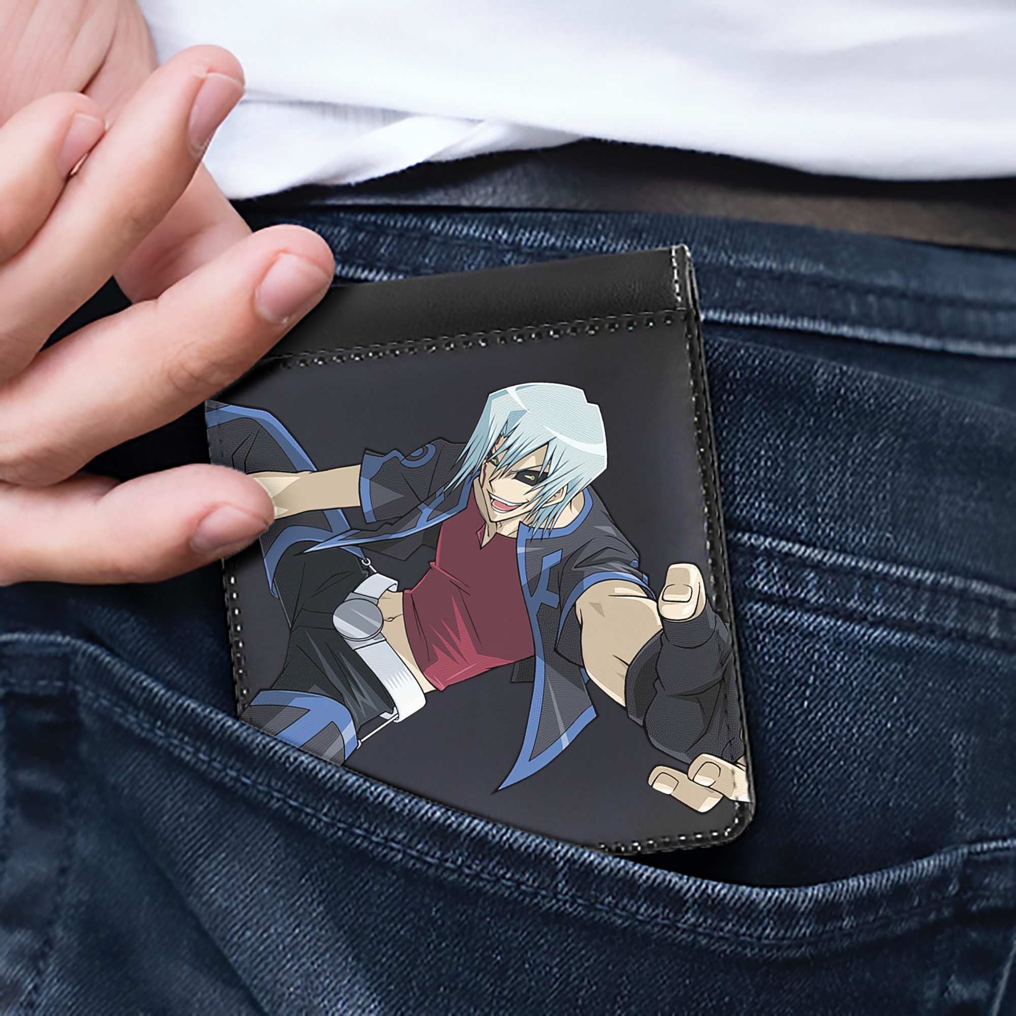 （画像用） 遊☆戯☆王 Yu-Gi-Oh! 二つ折り革財布