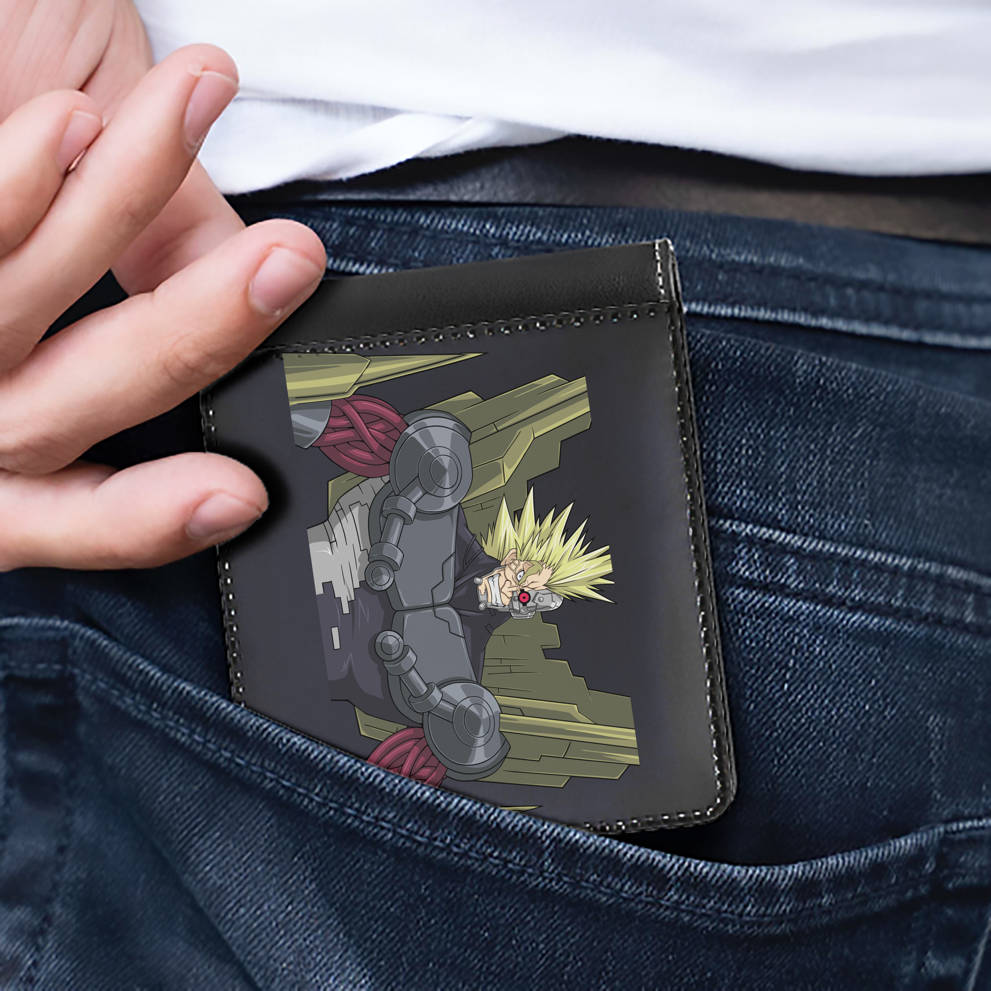 （画像用） 遊☆戯☆王 Yu-Gi-Oh! 二つ折り革財布