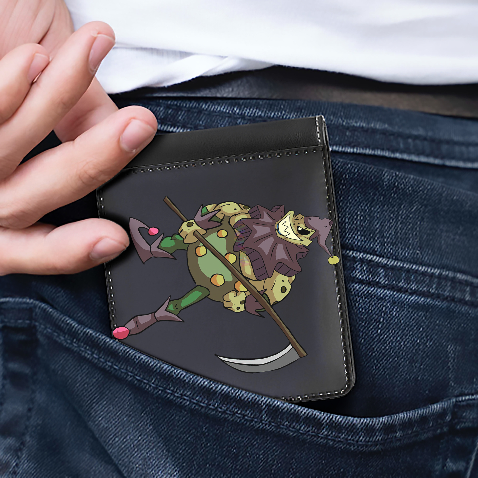 （画像用） 遊☆戯☆王 Yu-Gi-Oh! 二つ折り革財布