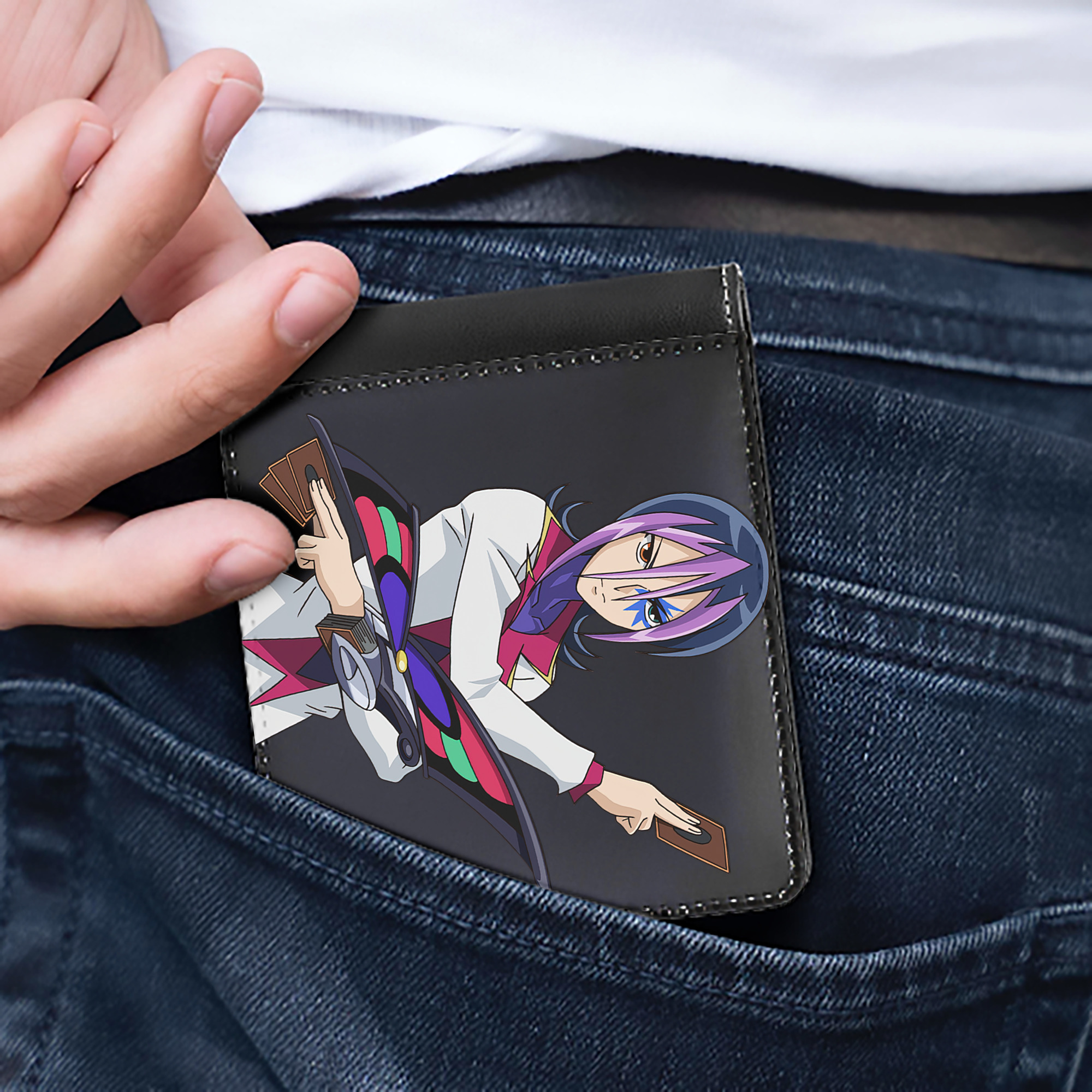 （画像用） 遊☆戯☆王 Yu-Gi-Oh! 二つ折り革財布