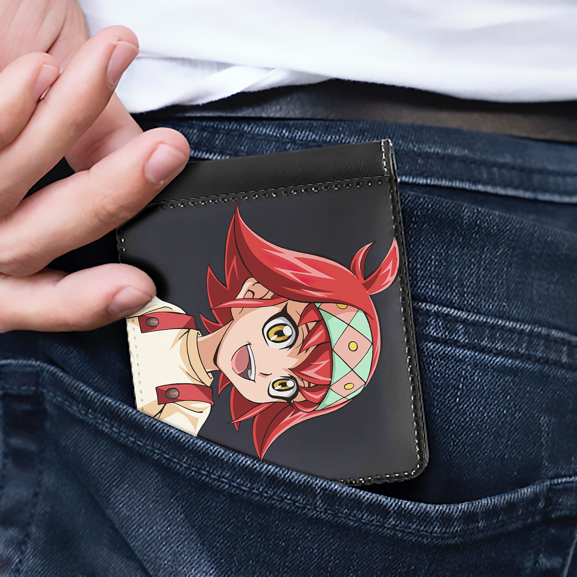 （画像用） 遊☆戯☆王 Yu-Gi-Oh! 二つ折り革財布