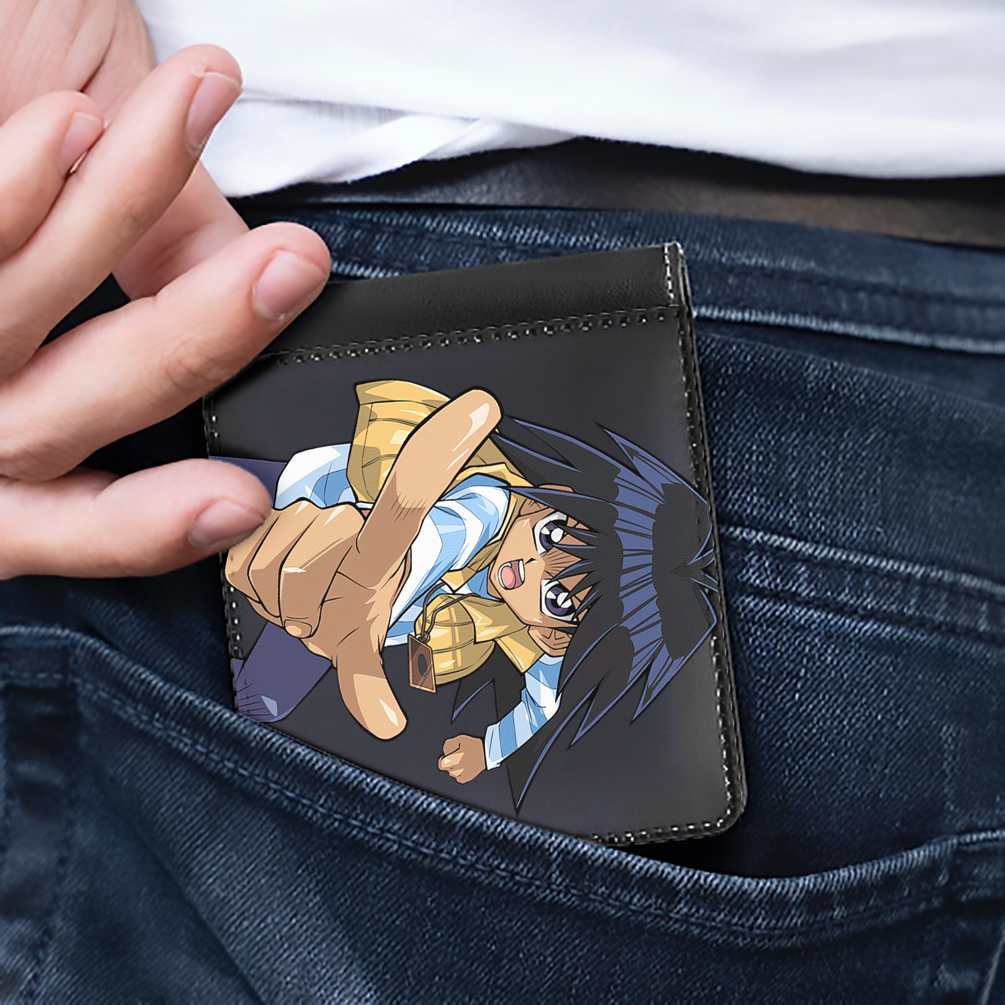 （画像用） 遊☆戯☆王 Yu-Gi-Oh! 二つ折り革財布