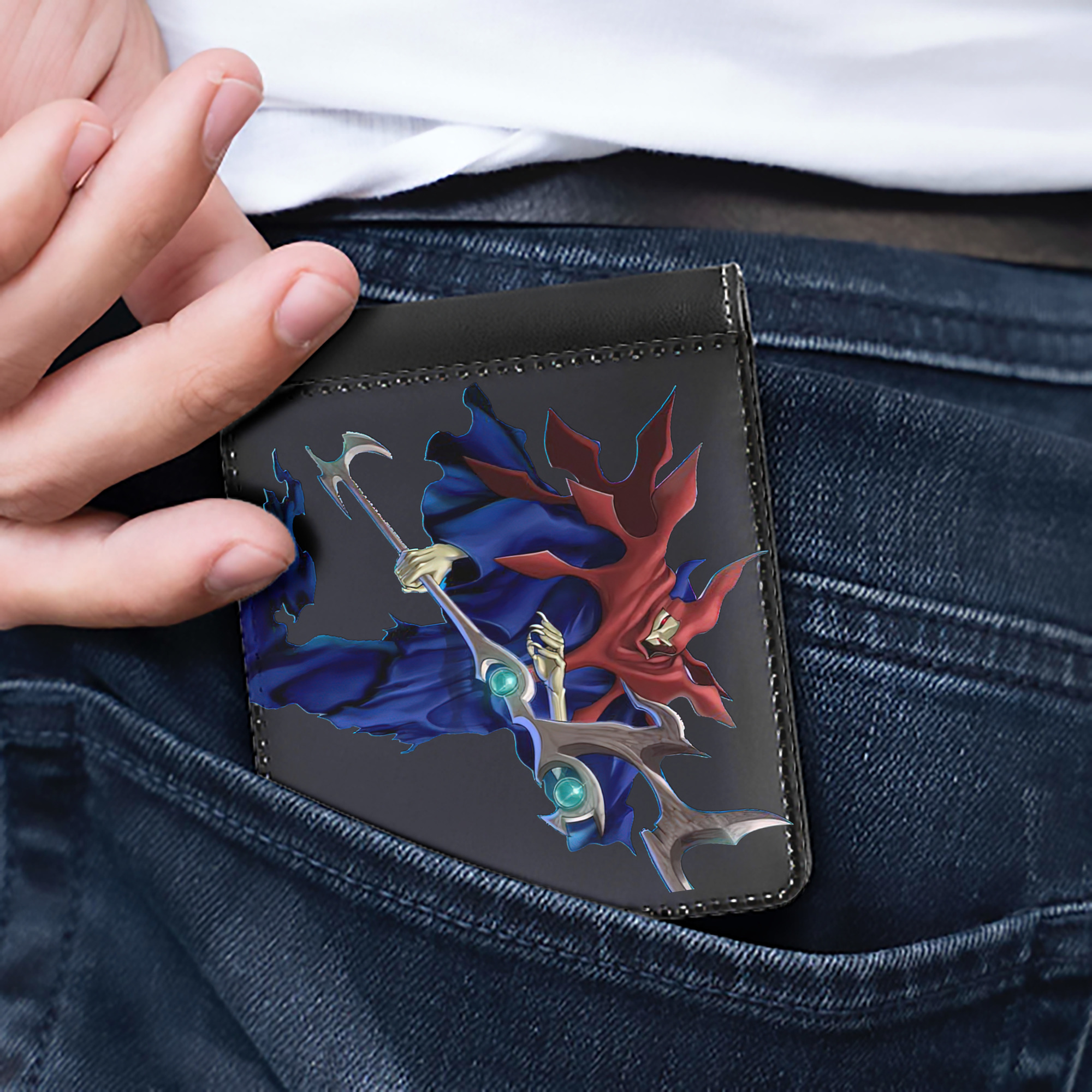 （画像用） 遊☆戯☆王 Yu-Gi-Oh! 二つ折り革財布
