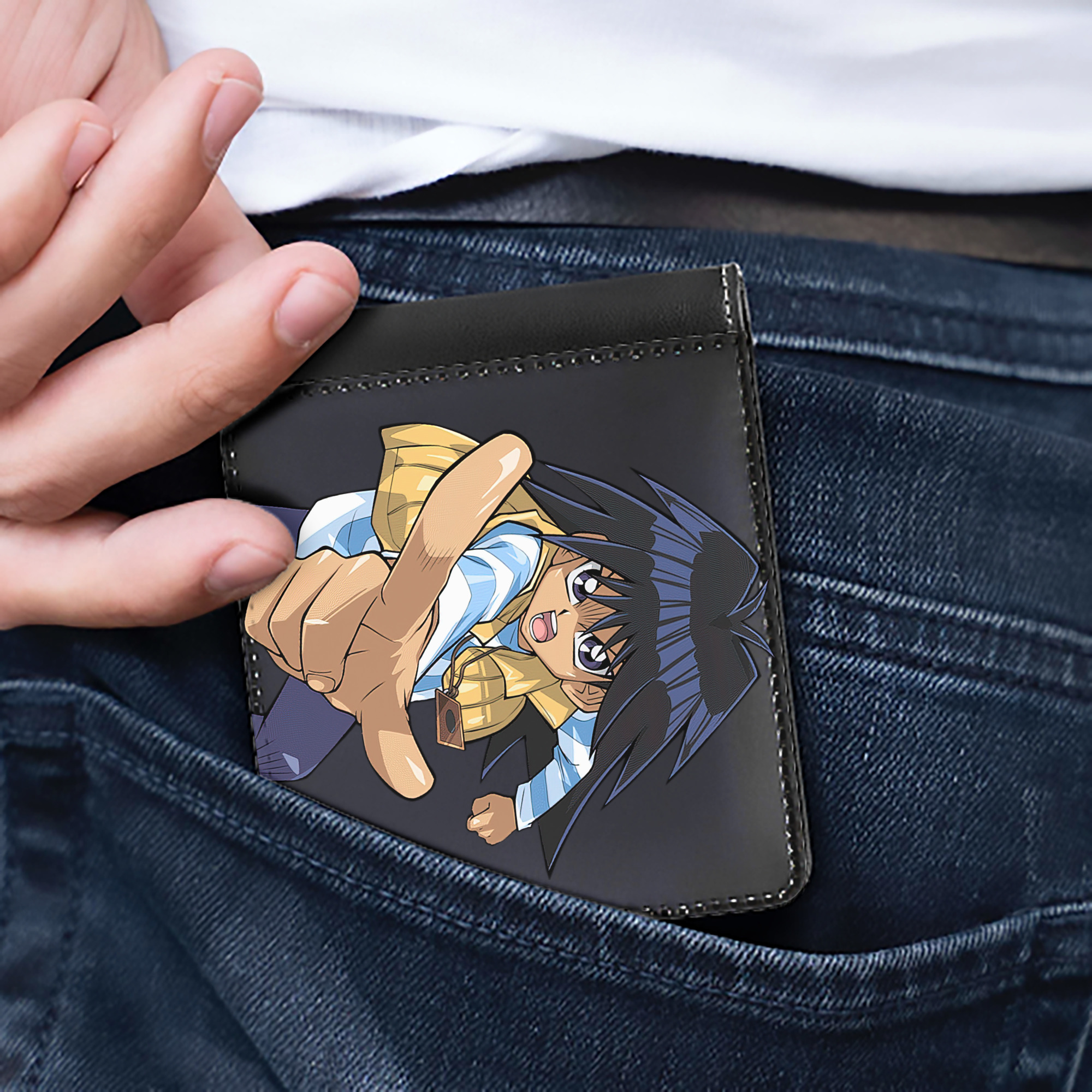 （画像用） 遊☆戯☆王 Yu-Gi-Oh! 二つ折り革財布