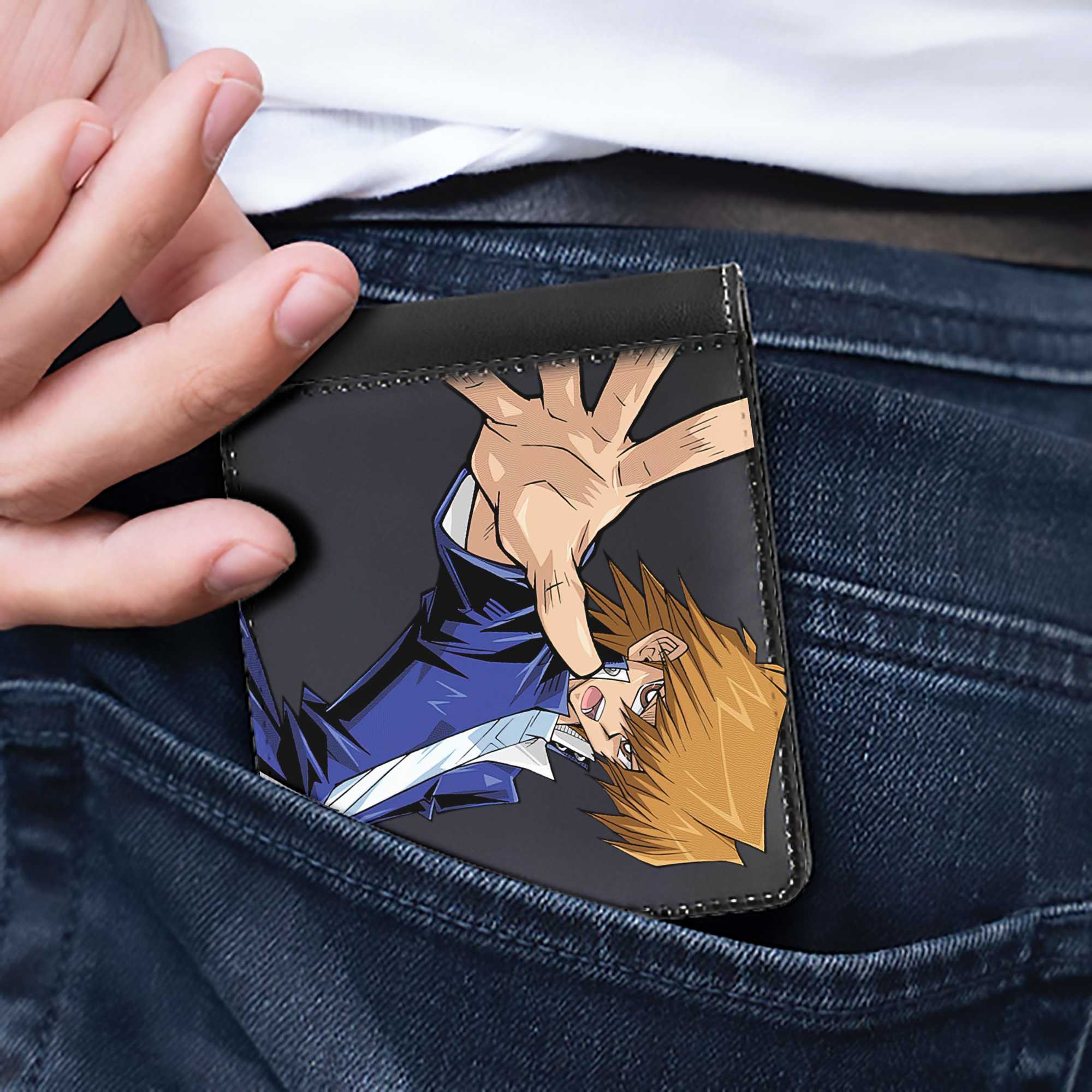 （画像用） 遊☆戯☆王 Yu-Gi-Oh! 二つ折り革財布