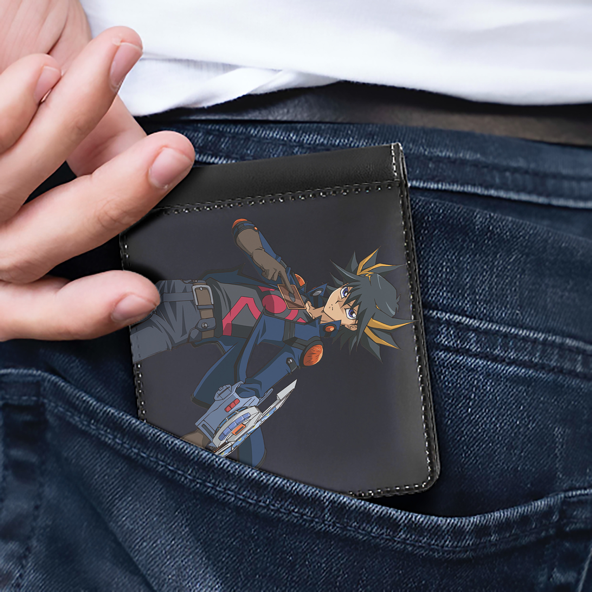 （画像用） 遊☆戯☆王 Yu-Gi-Oh! 二つ折り革財布