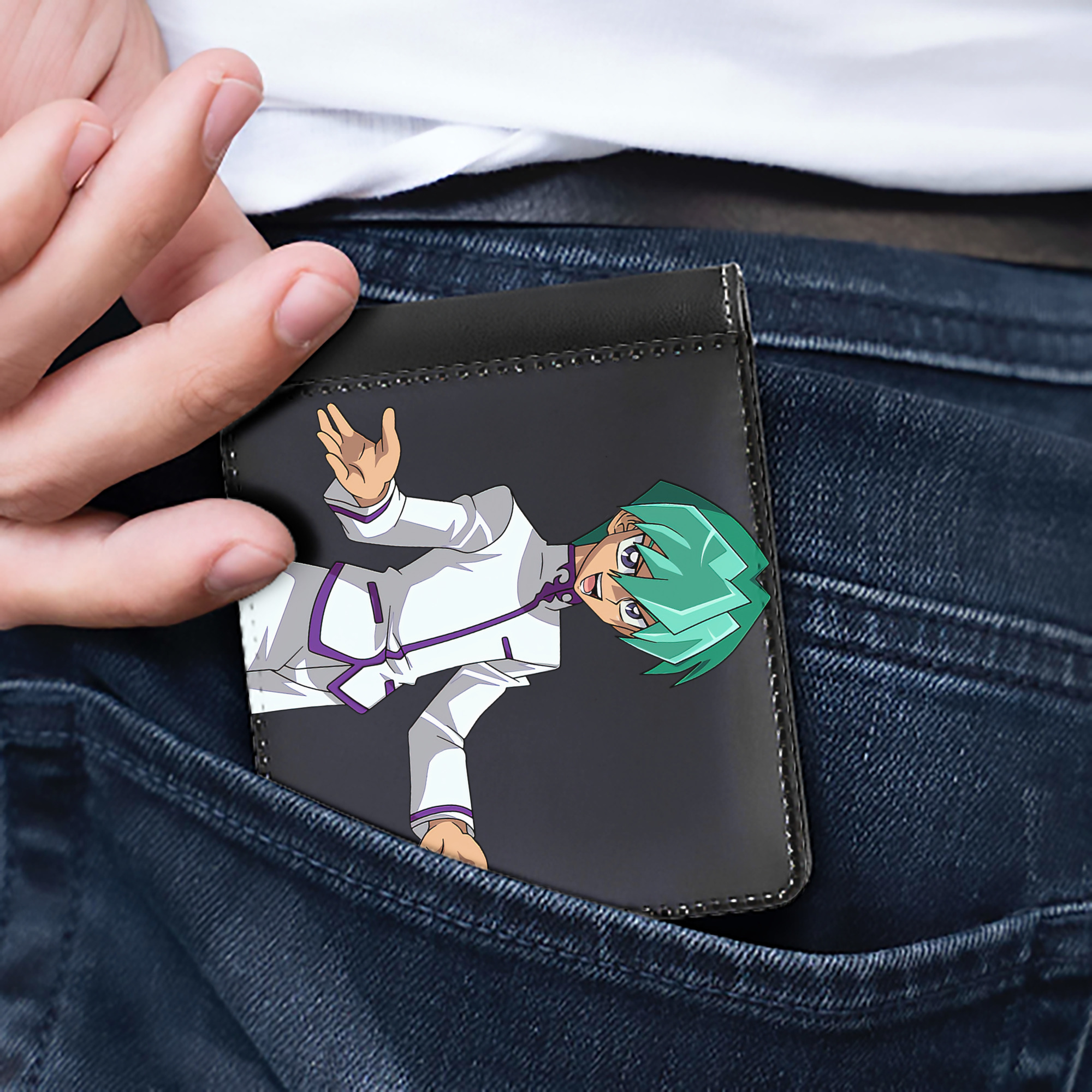 （画像用） 遊☆戯☆王 Yu-Gi-Oh! 二つ折り革財布