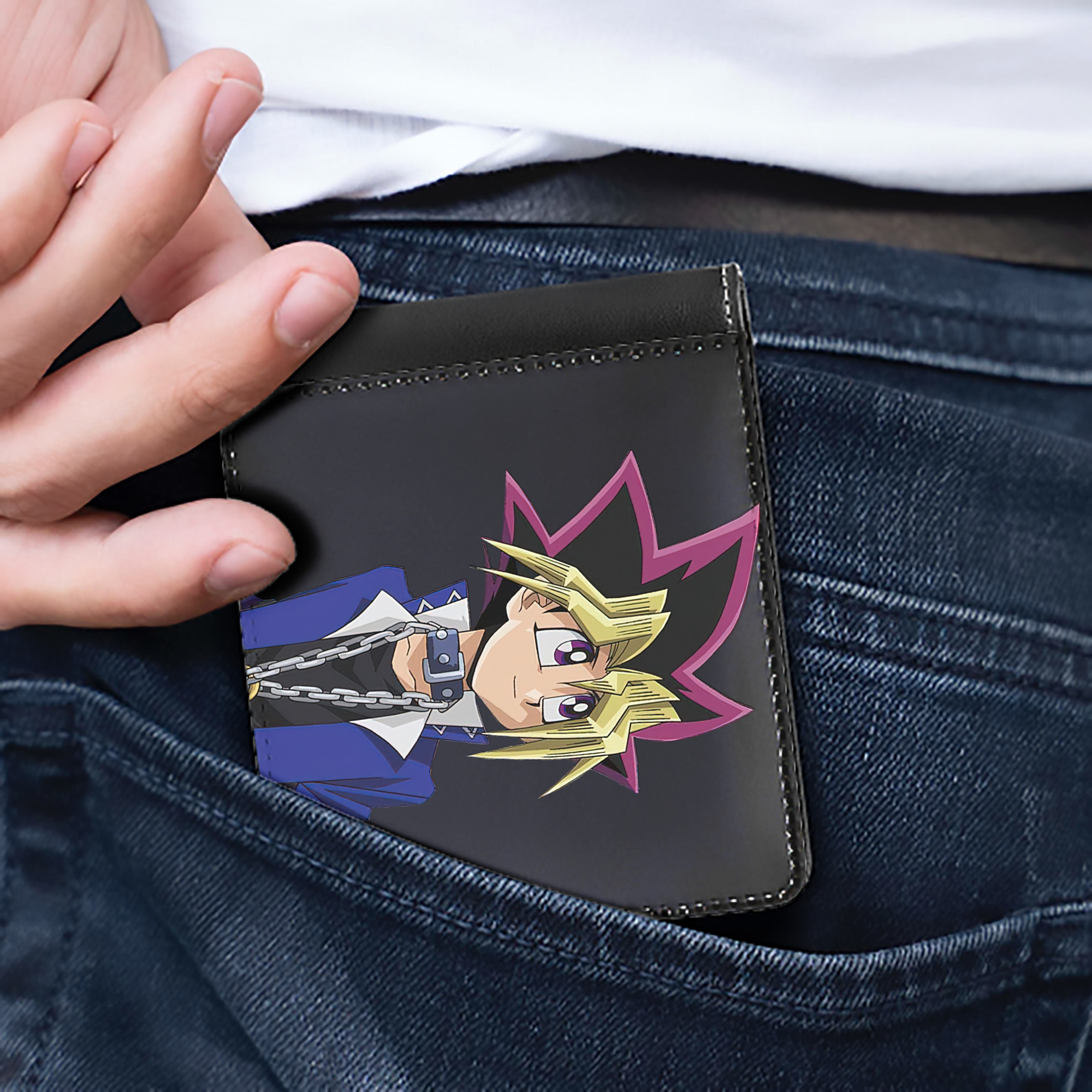 （画像用） 遊☆戯☆王 Yu-Gi-Oh! 二つ折り革財布