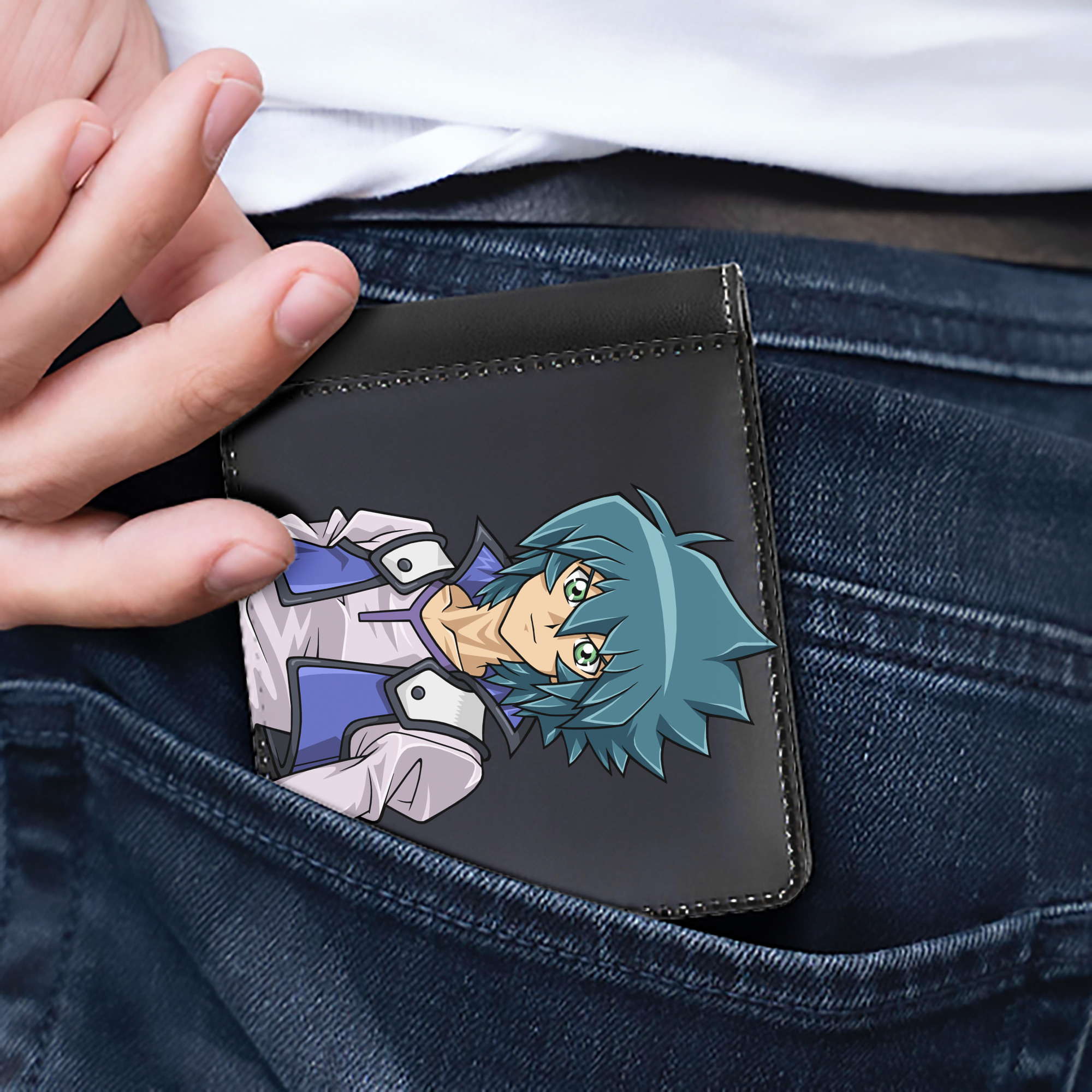 （画像用） 遊☆戯☆王 Yu-Gi-Oh! 二つ折り革財布