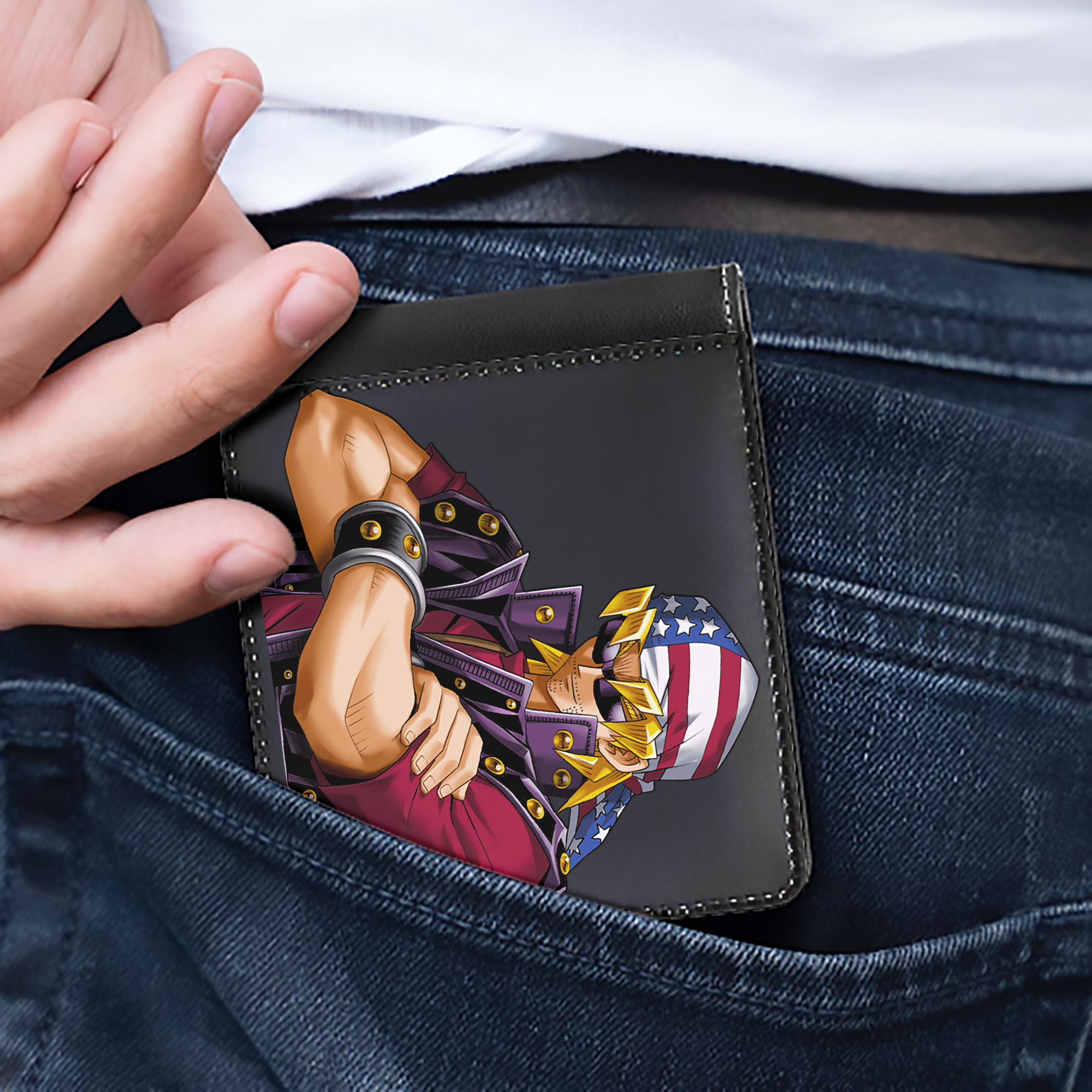 （画像用） 遊☆戯☆王 Yu-Gi-Oh! 二つ折り革財布