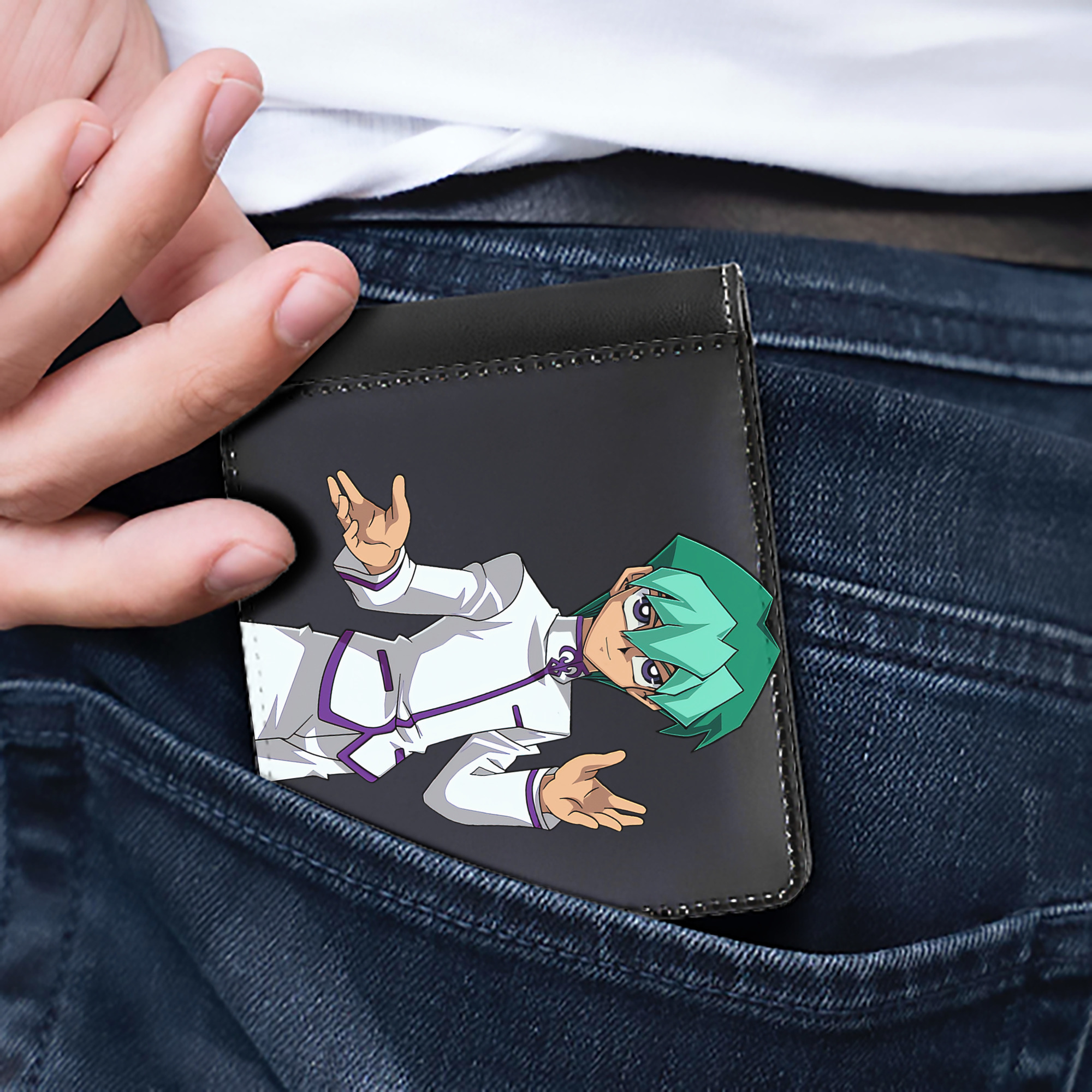 （画像用） 遊☆戯☆王 Yu-Gi-Oh! 二つ折り革財布