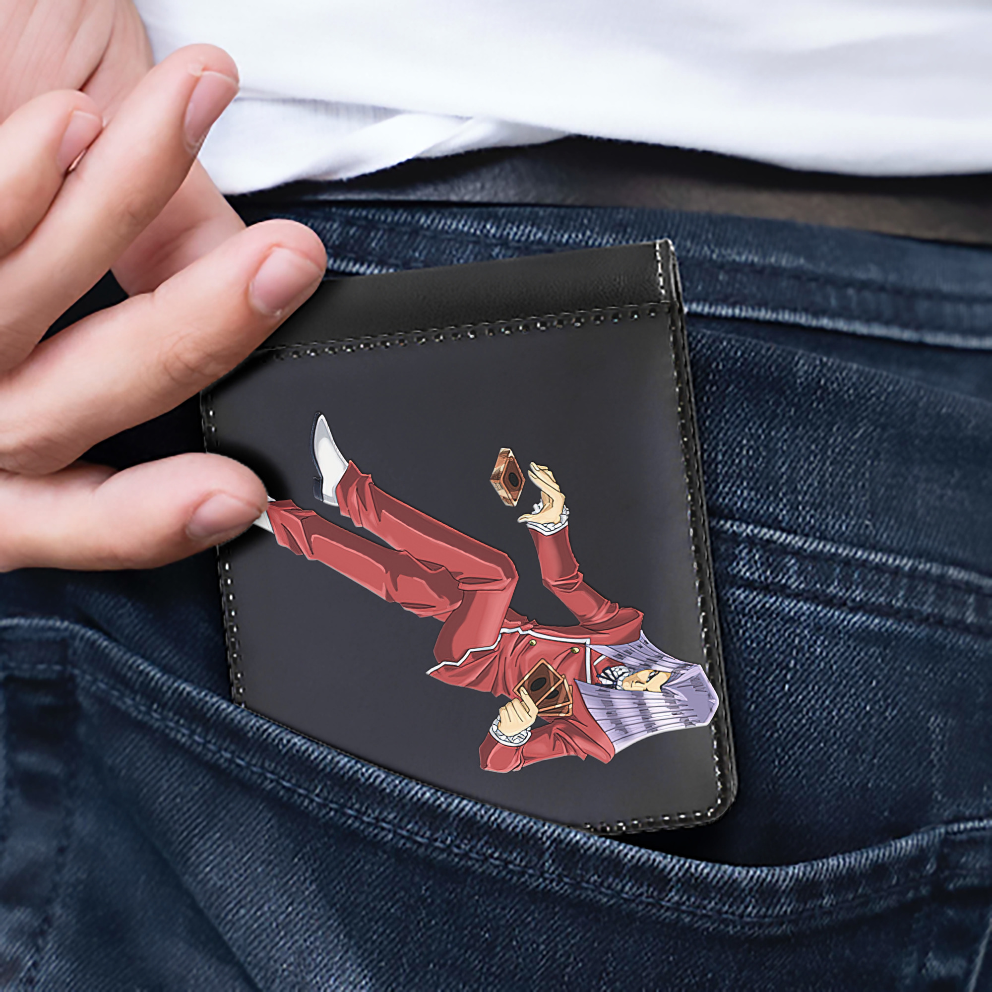 （画像用） 遊☆戯☆王 Yu-Gi-Oh! 二つ折り革財布