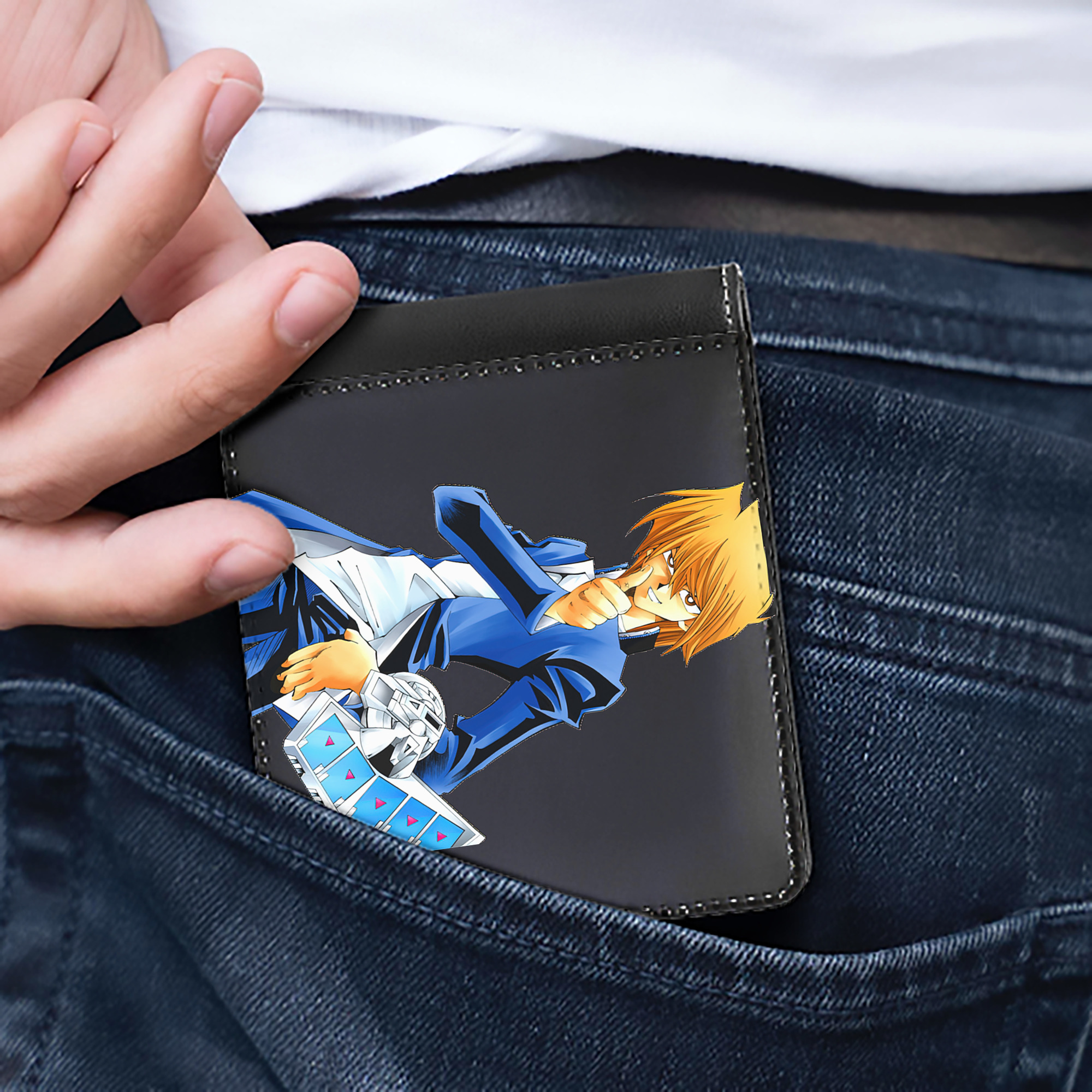 （画像用） 遊☆戯☆王 Yu-Gi-Oh! 二つ折り革財布