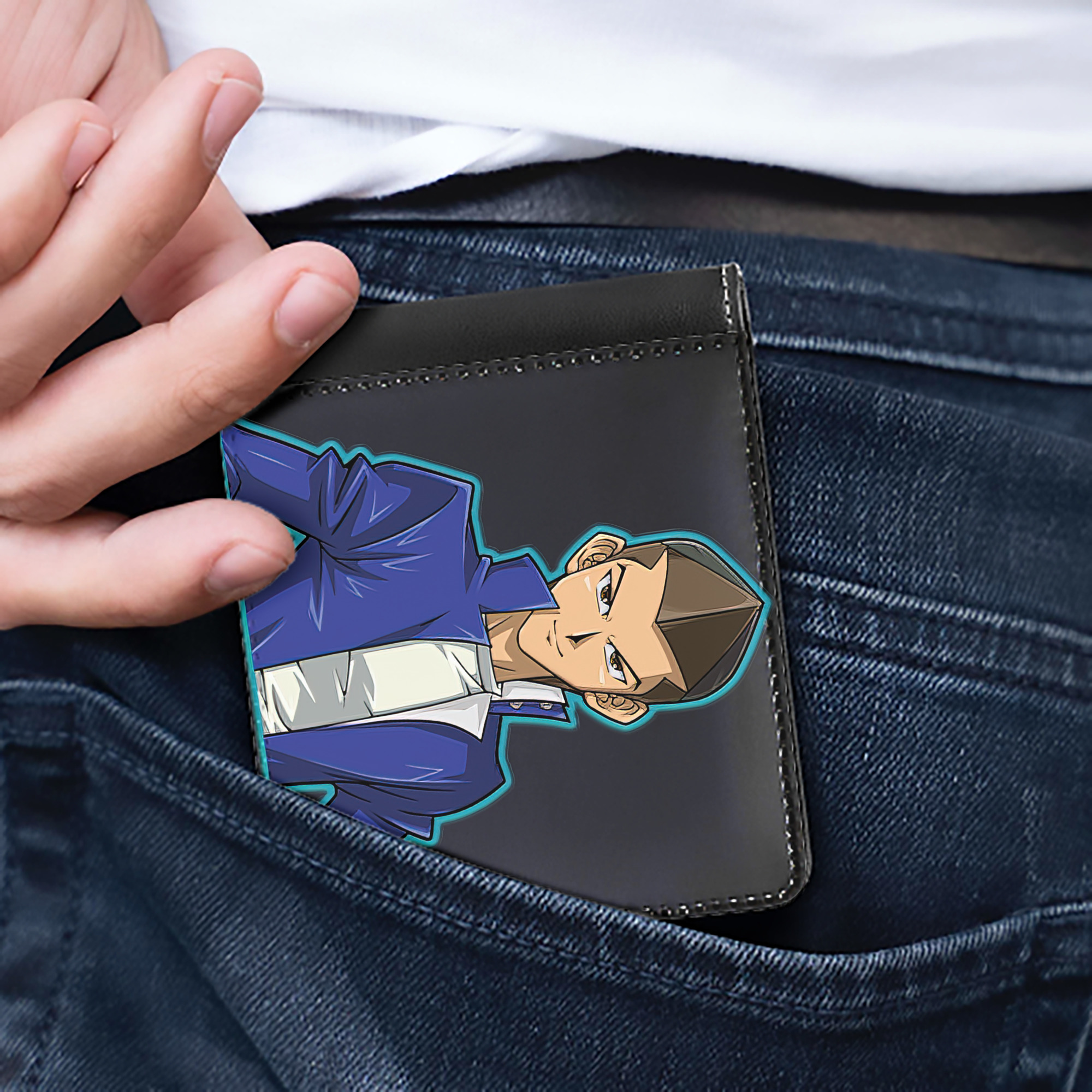 （画像用） 遊☆戯☆王 Yu-Gi-Oh! 二つ折り革財布