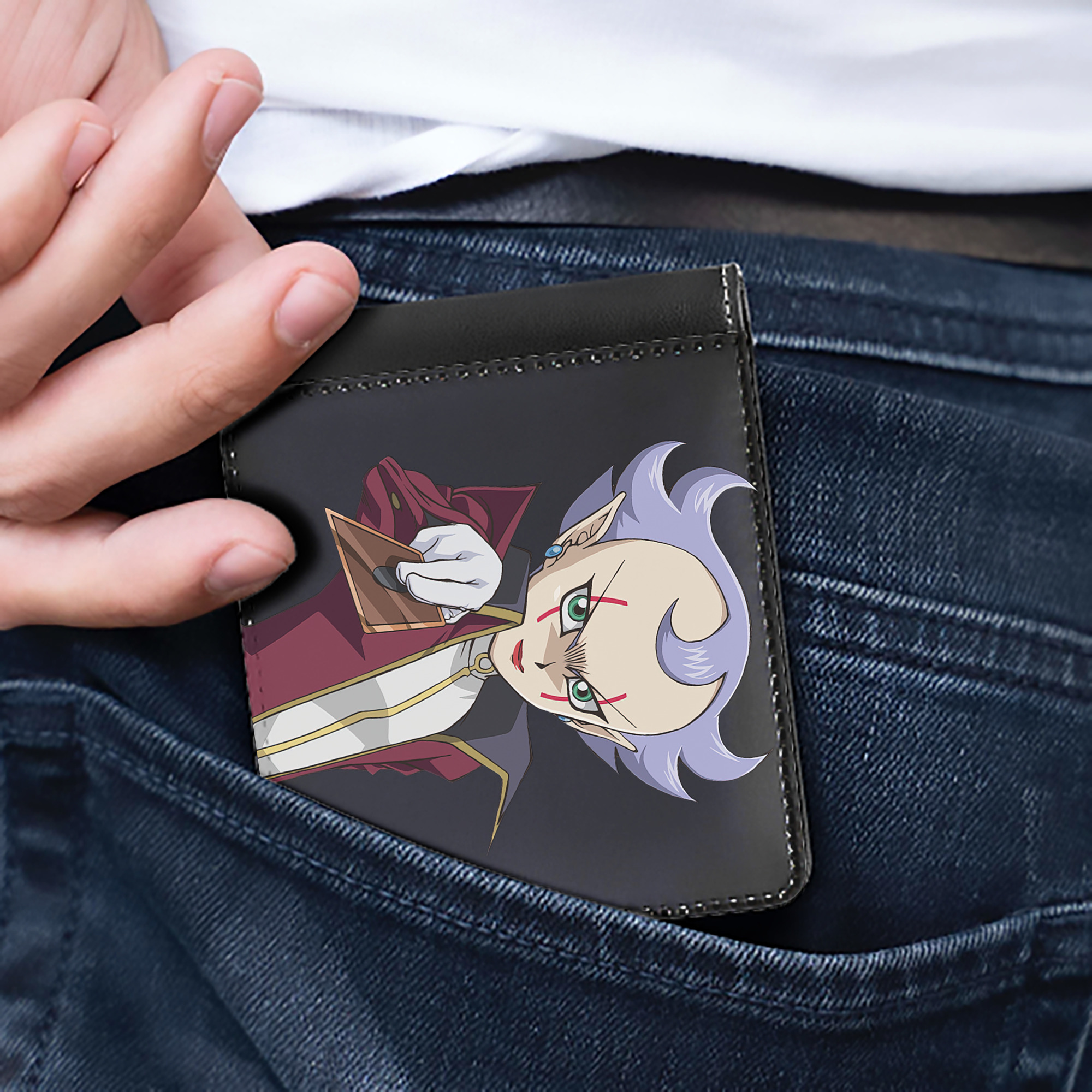 （画像用） 遊☆戯☆王 Yu-Gi-Oh! 二つ折り革財布