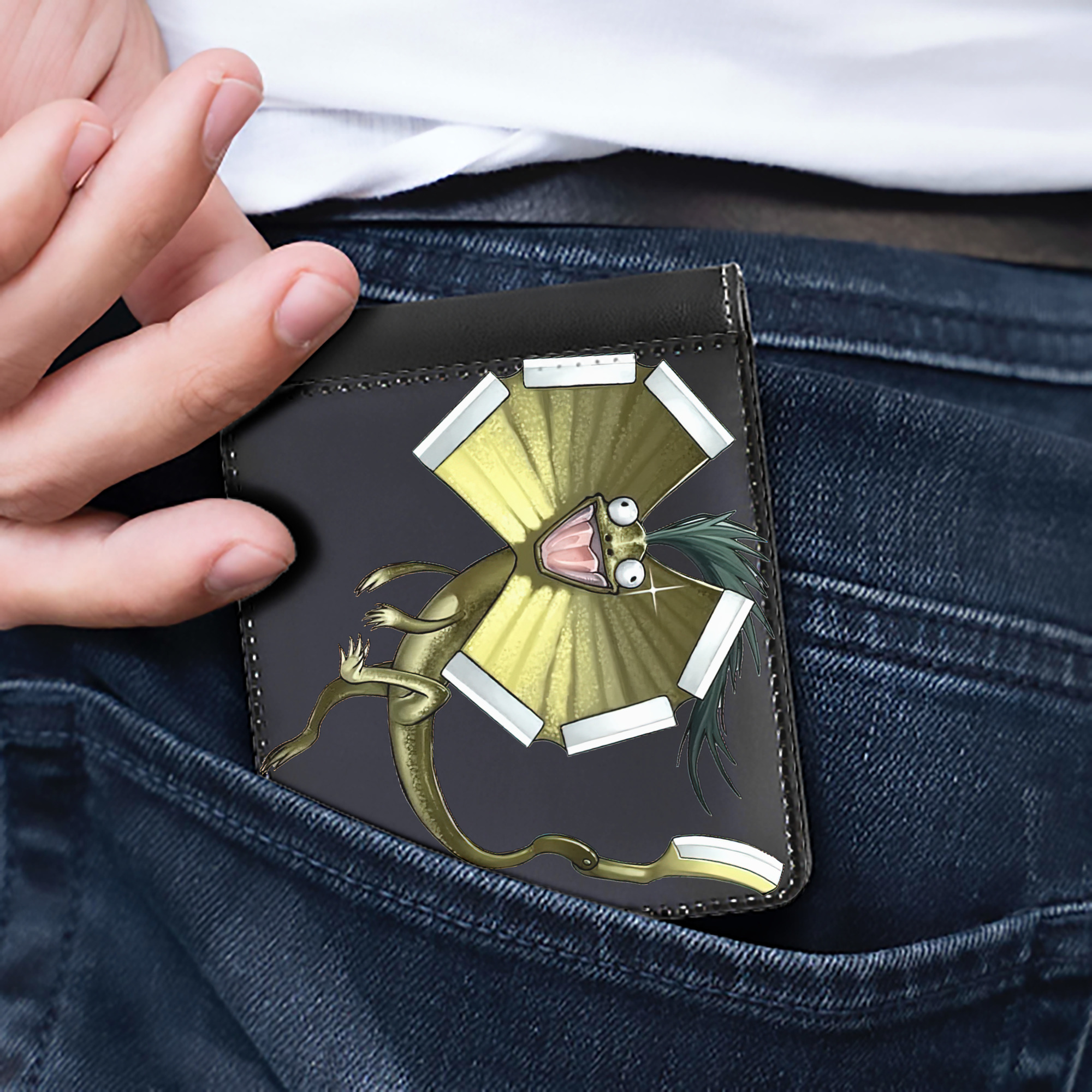 （画像用） 遊☆戯☆王 Yu-Gi-Oh! 二つ折り革財布