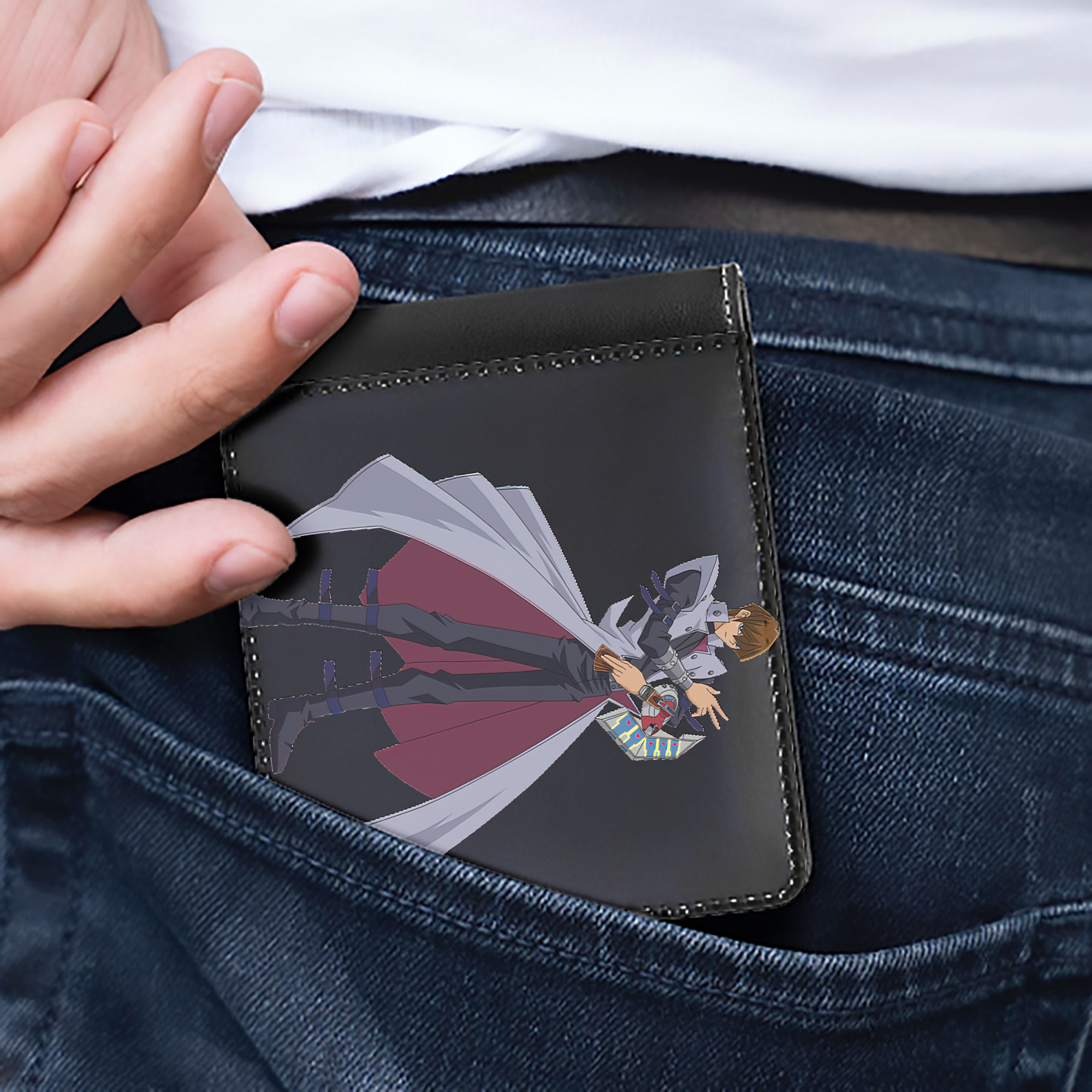 （画像用） 遊☆戯☆王 Yu-Gi-Oh! 二つ折り革財布