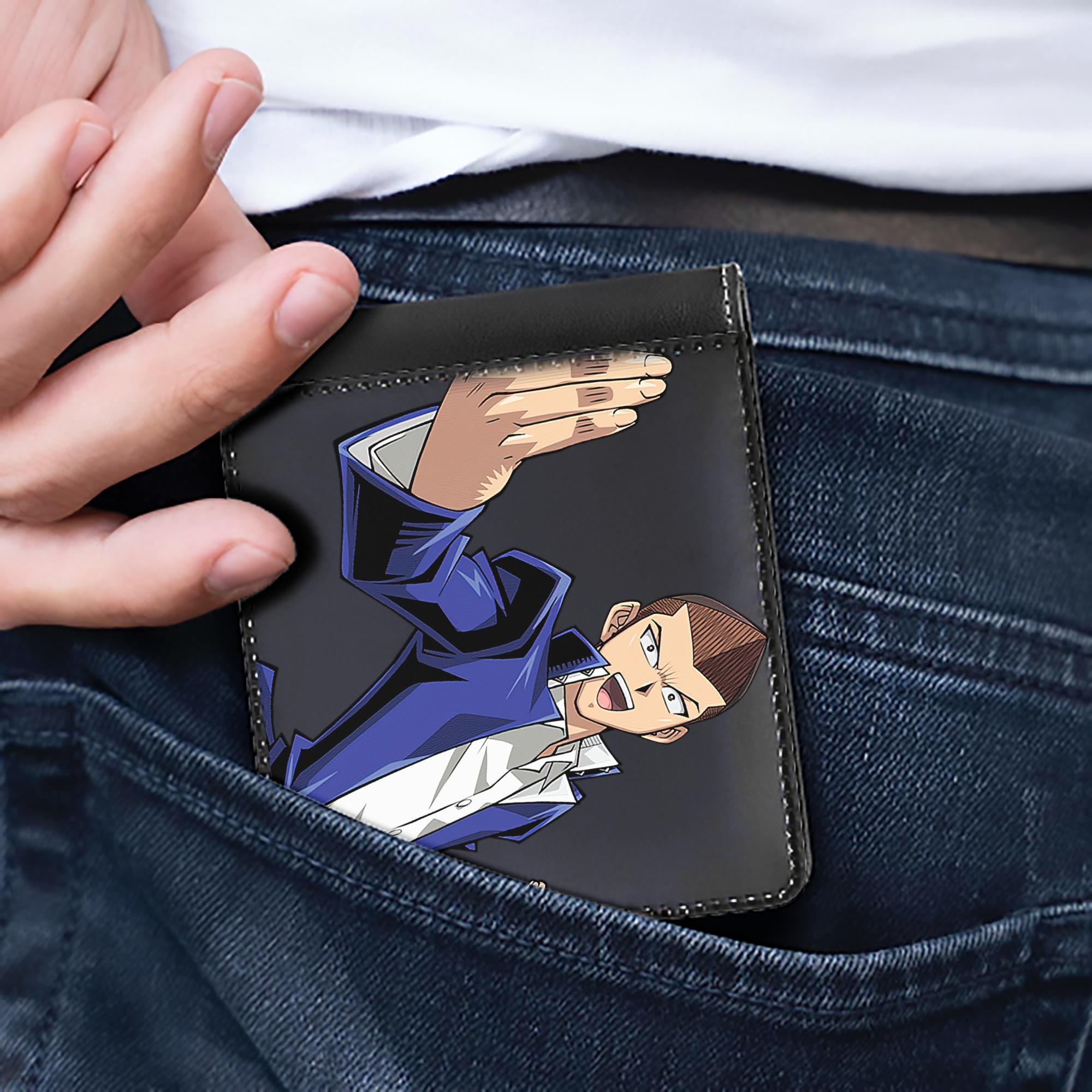 （画像用） 遊☆戯☆王 Yu-Gi-Oh! 二つ折り革財布