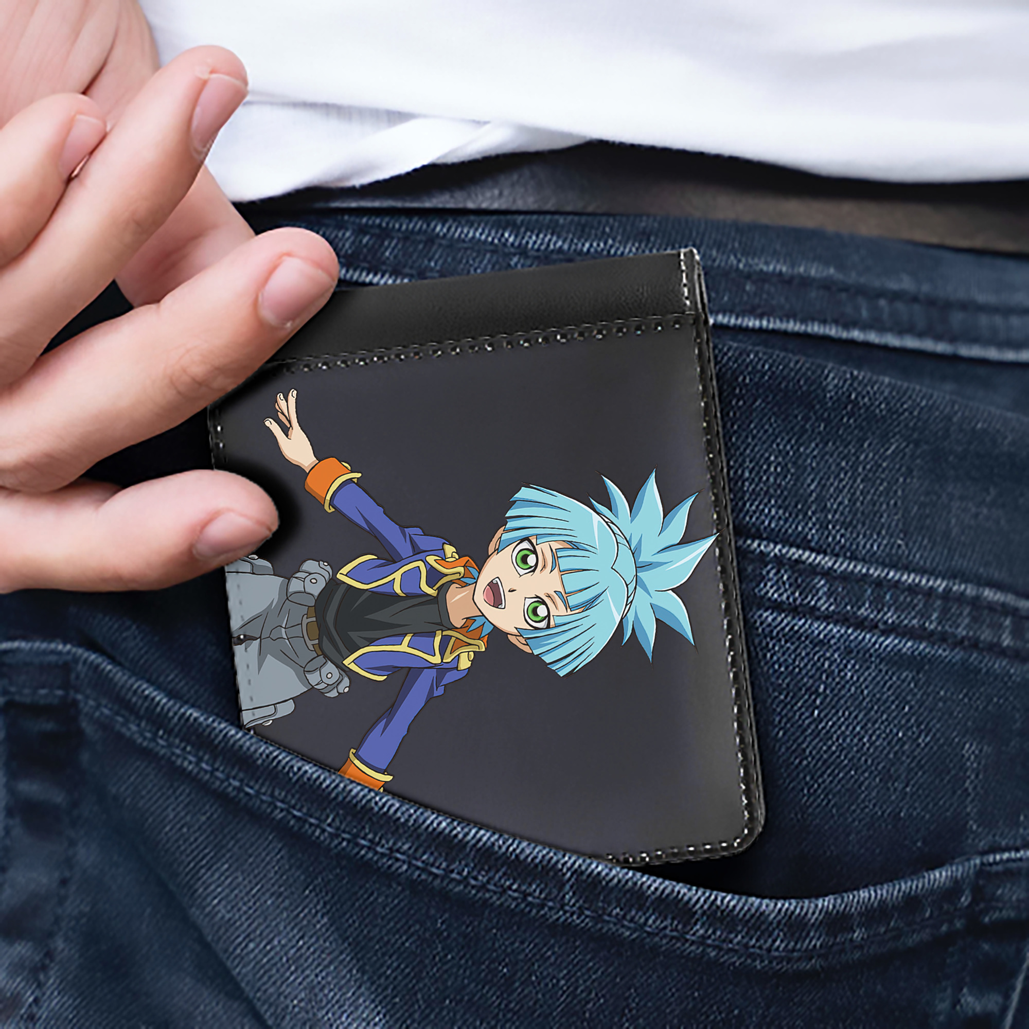 （画像用） 遊☆戯☆王 Yu-Gi-Oh! 二つ折り革財布