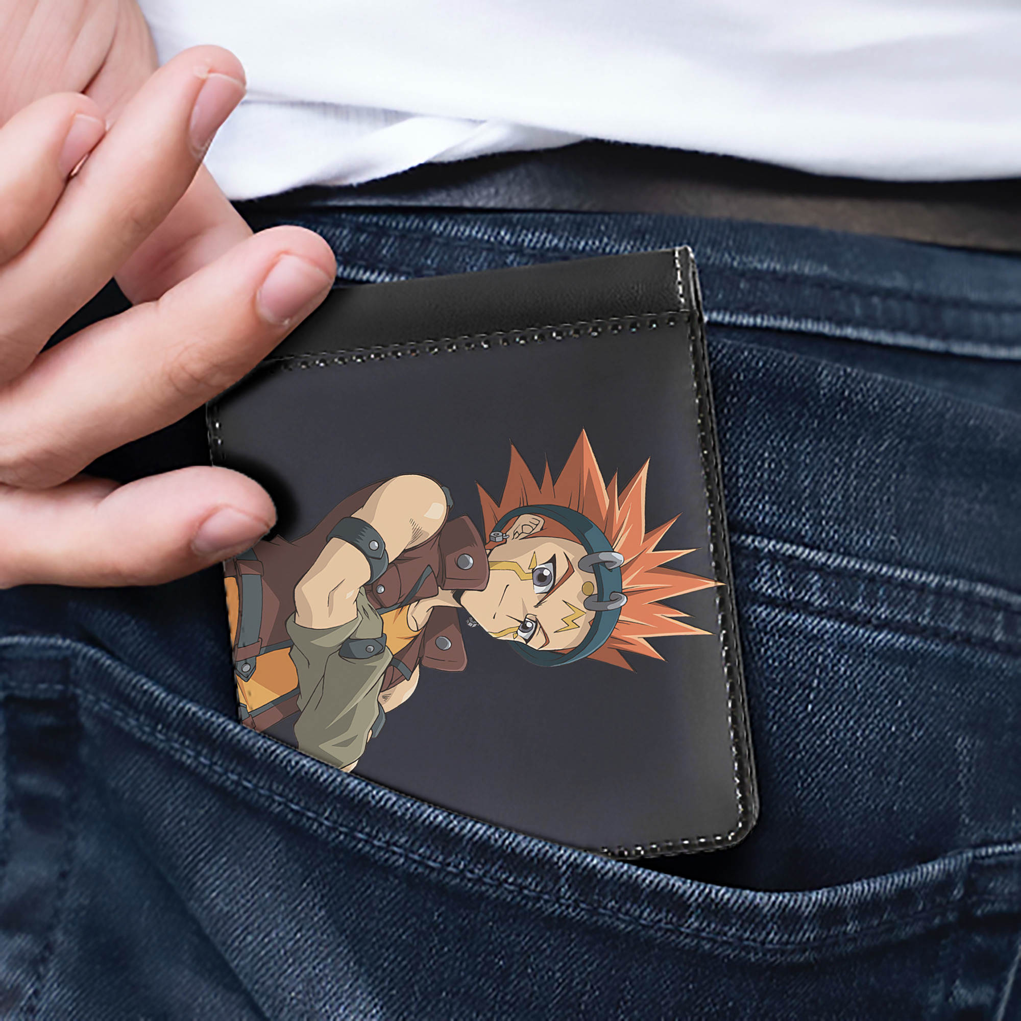 （画像用） 遊☆戯☆王 Yu-Gi-Oh! 二つ折り革財布